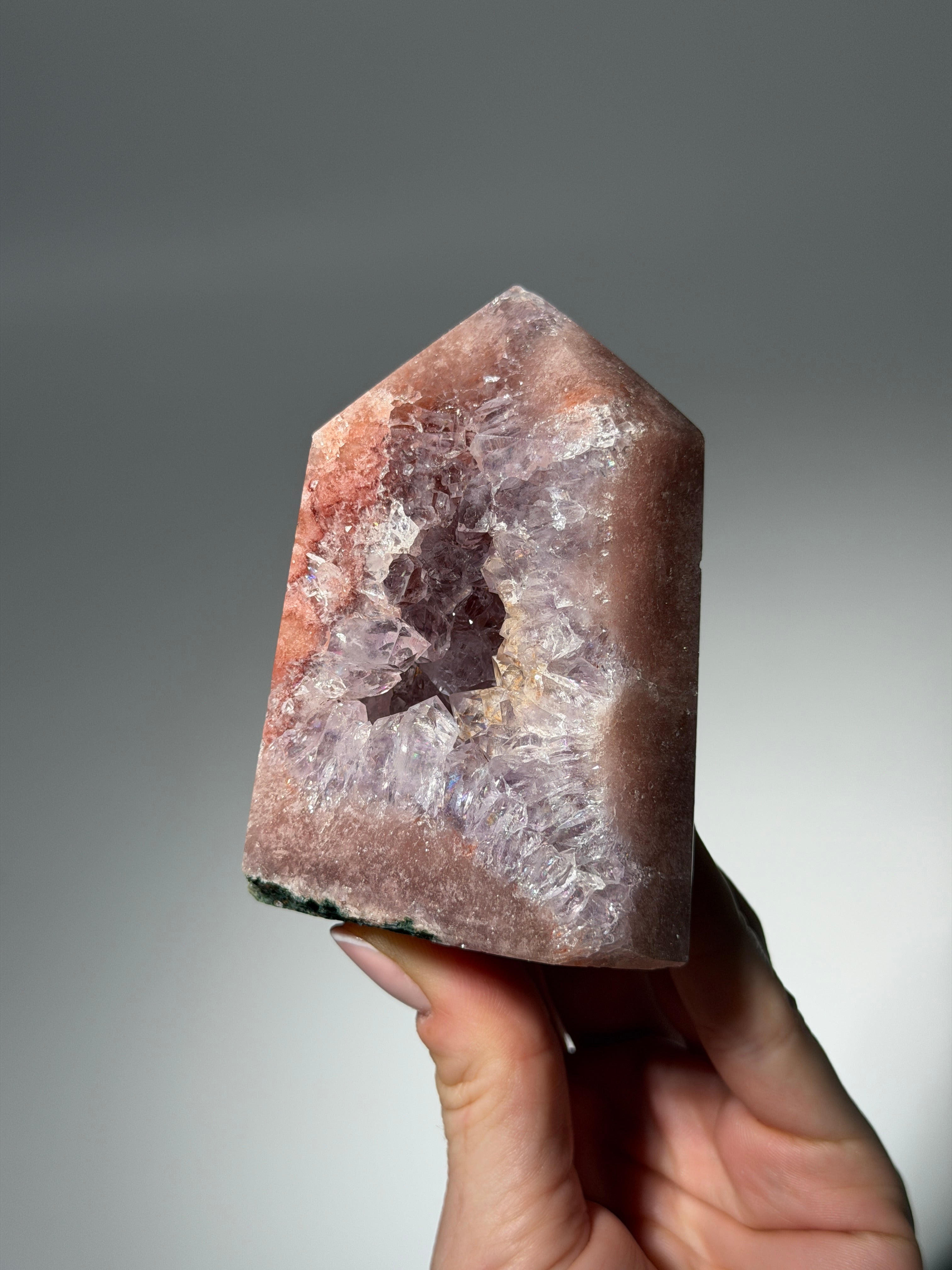 Raspberry Pink Amethyst Obelisk / m