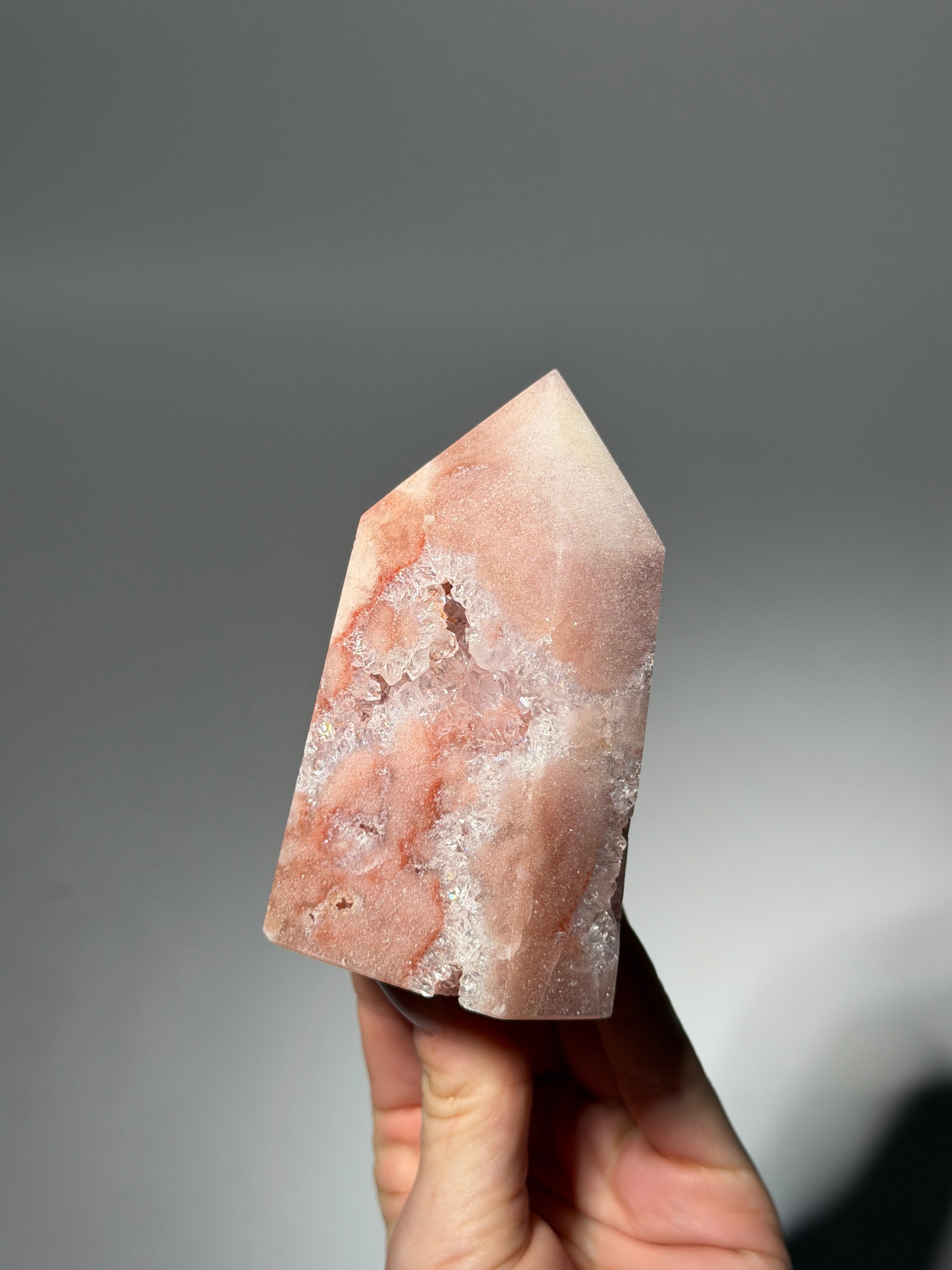 Raspberry Pink Amethyst Obelisk / m