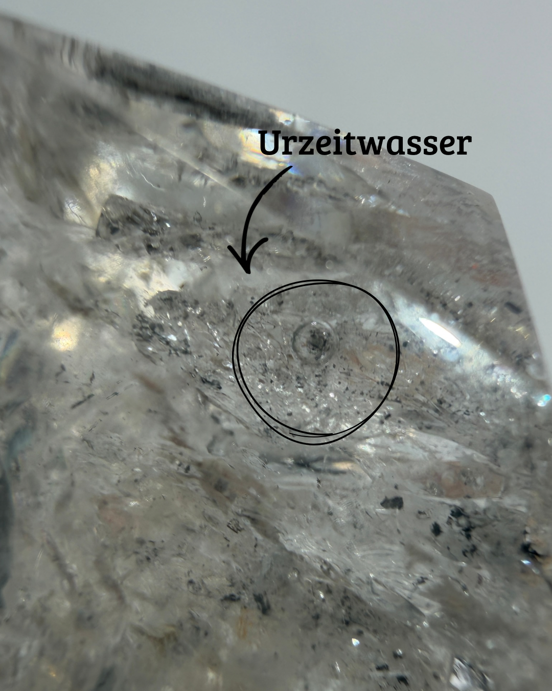 Enhydro Quarz | Urzeitwasser im Stein