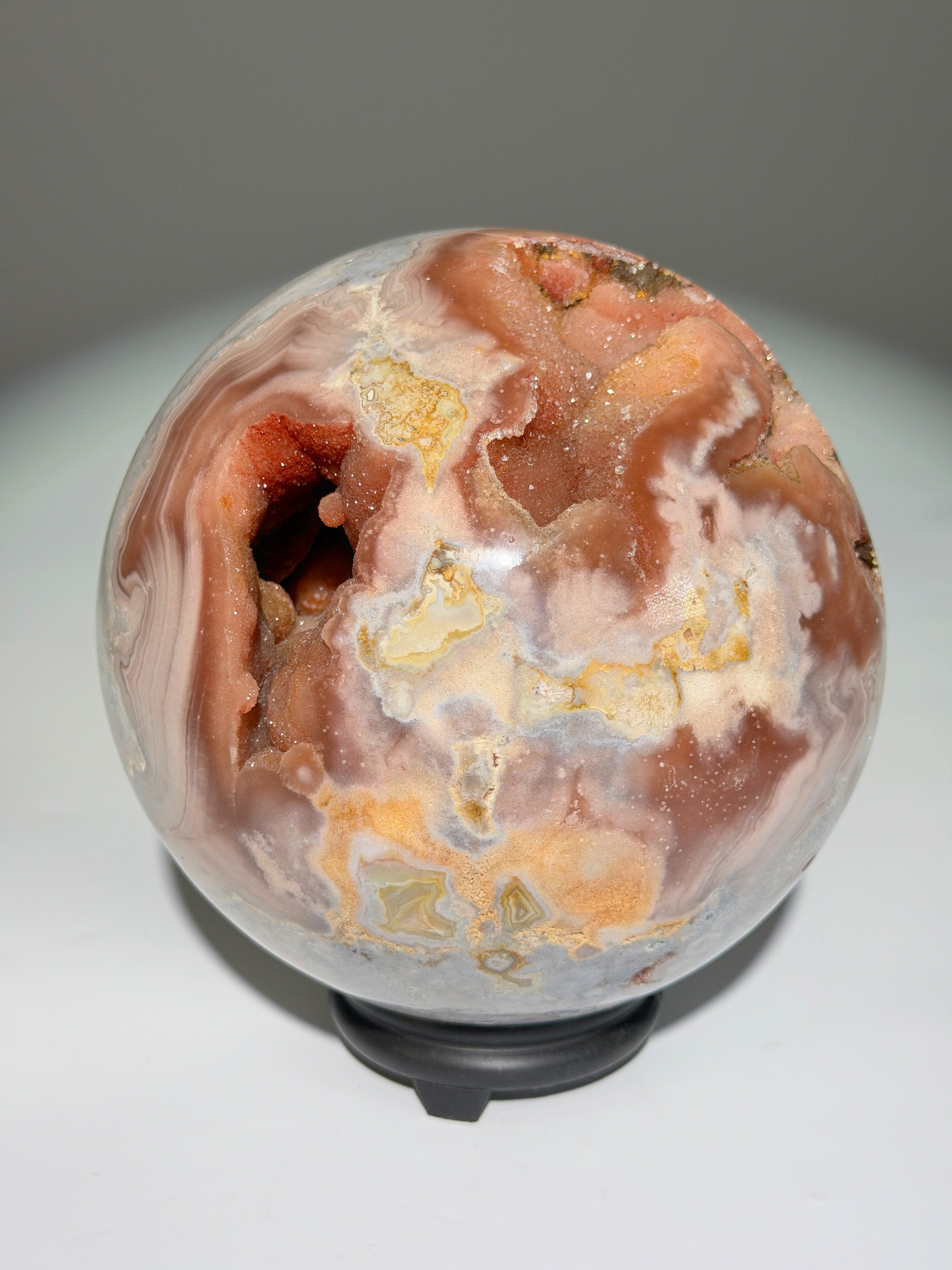 Pink Amethyst Kugel XL | Unikat