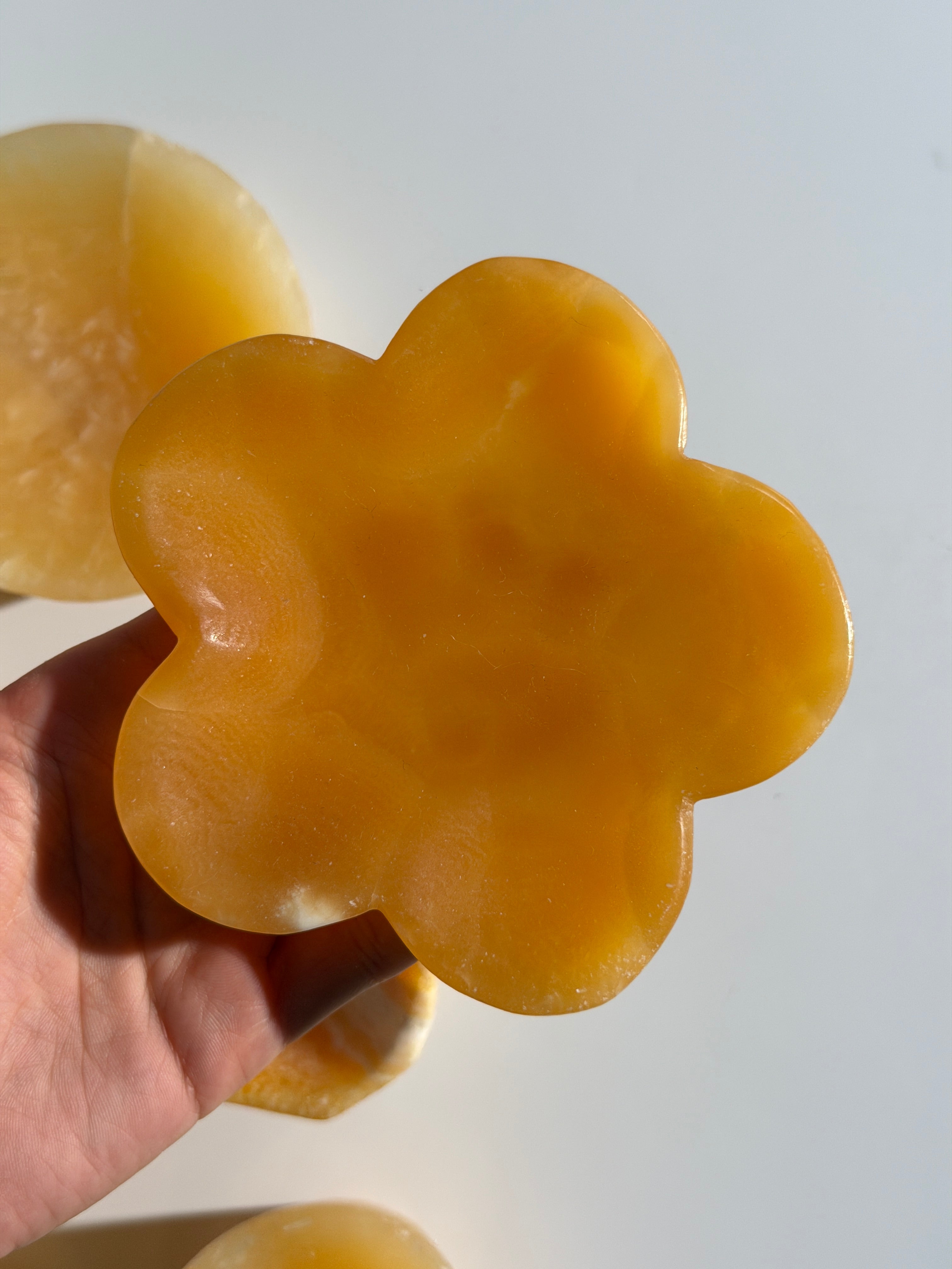 Orangen Calcit Schale 🍊