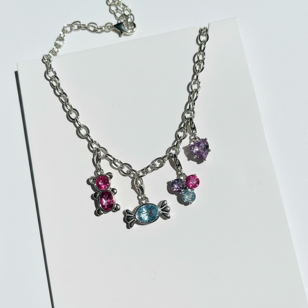 Bonbon Charm - blauer Topas