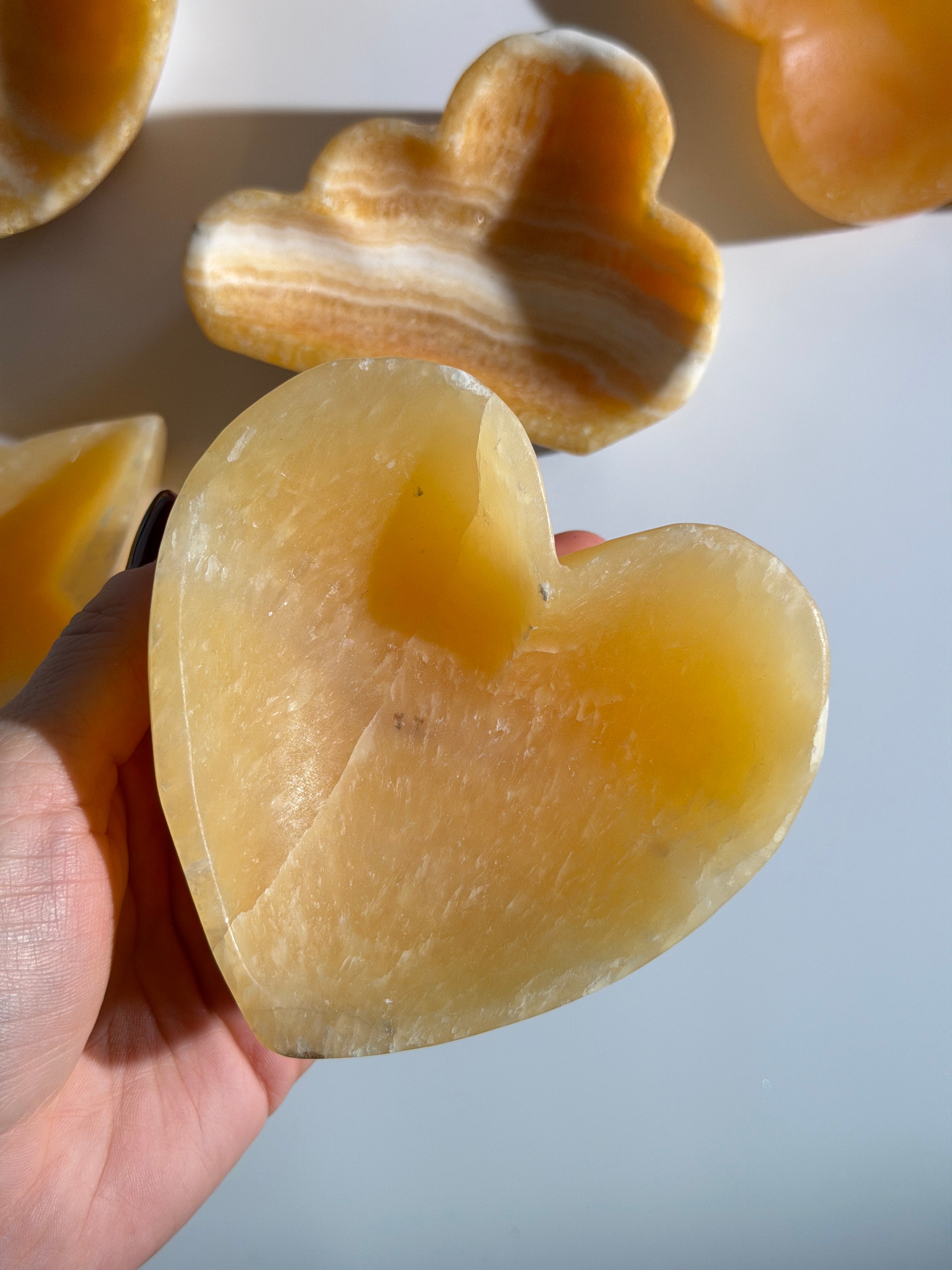 Orangen Calcit Schale 🍊