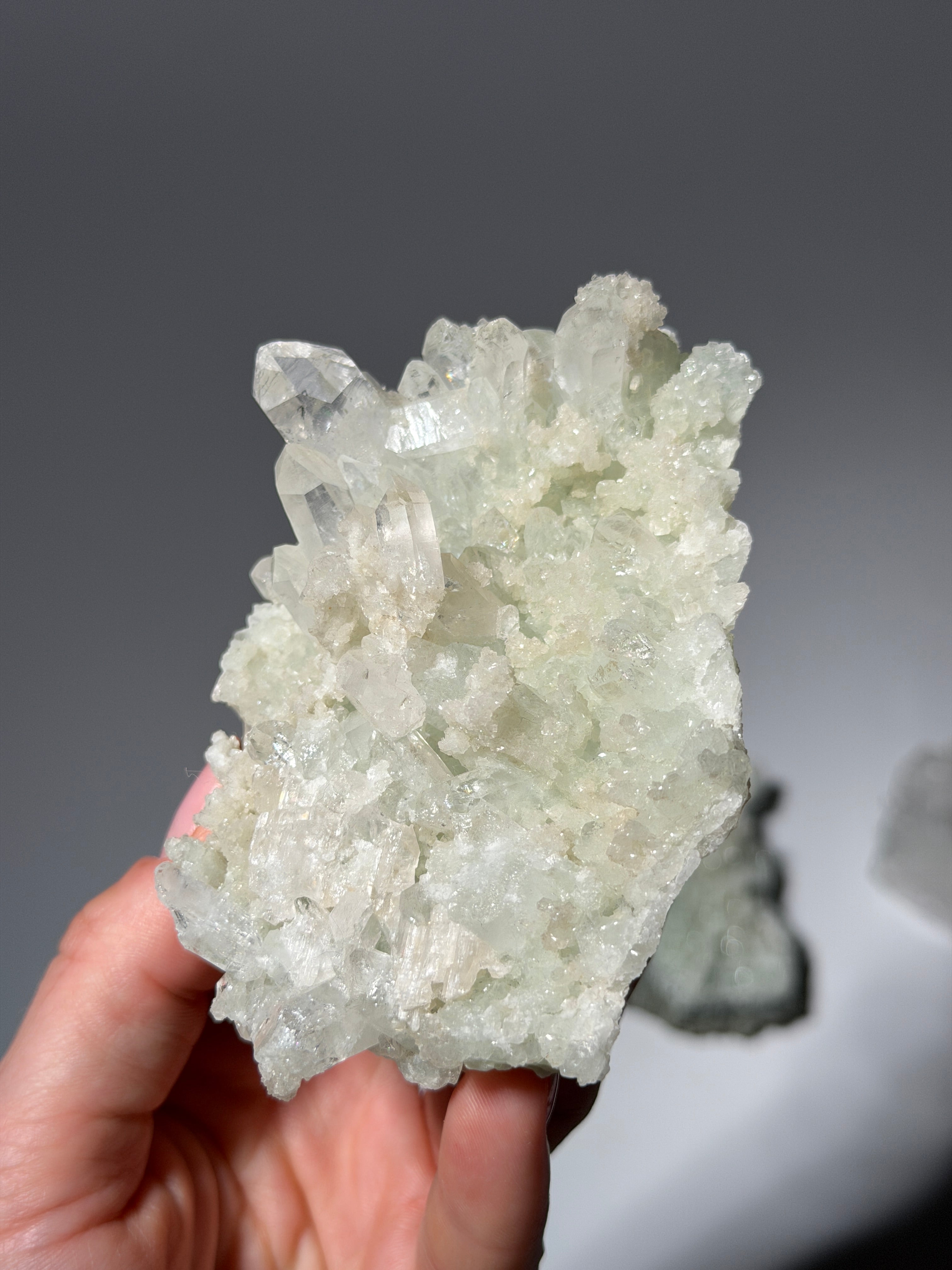Prehnit mit Quarz Specimen | High Quality