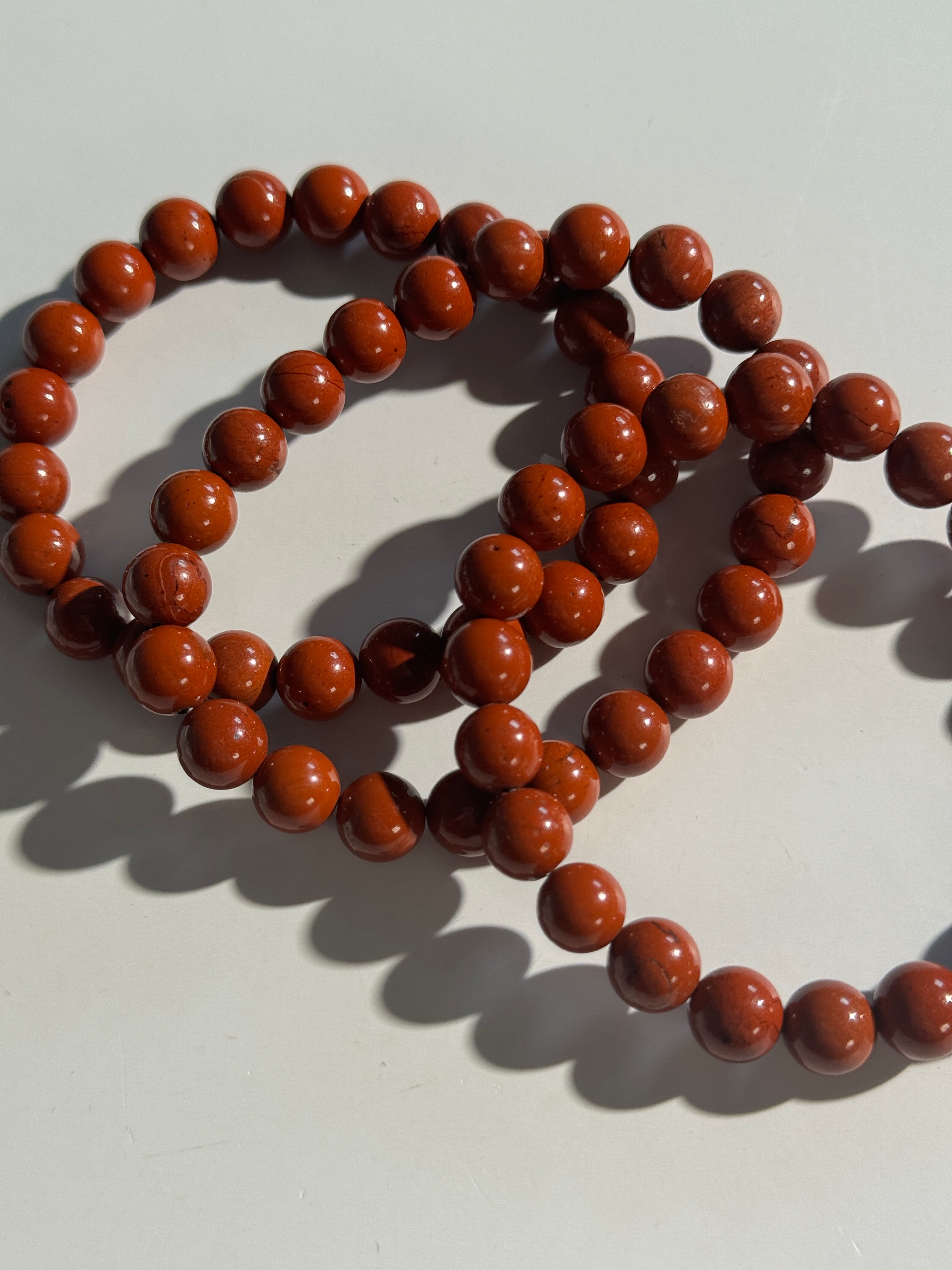 Roter Jaspis Kugelarmband
