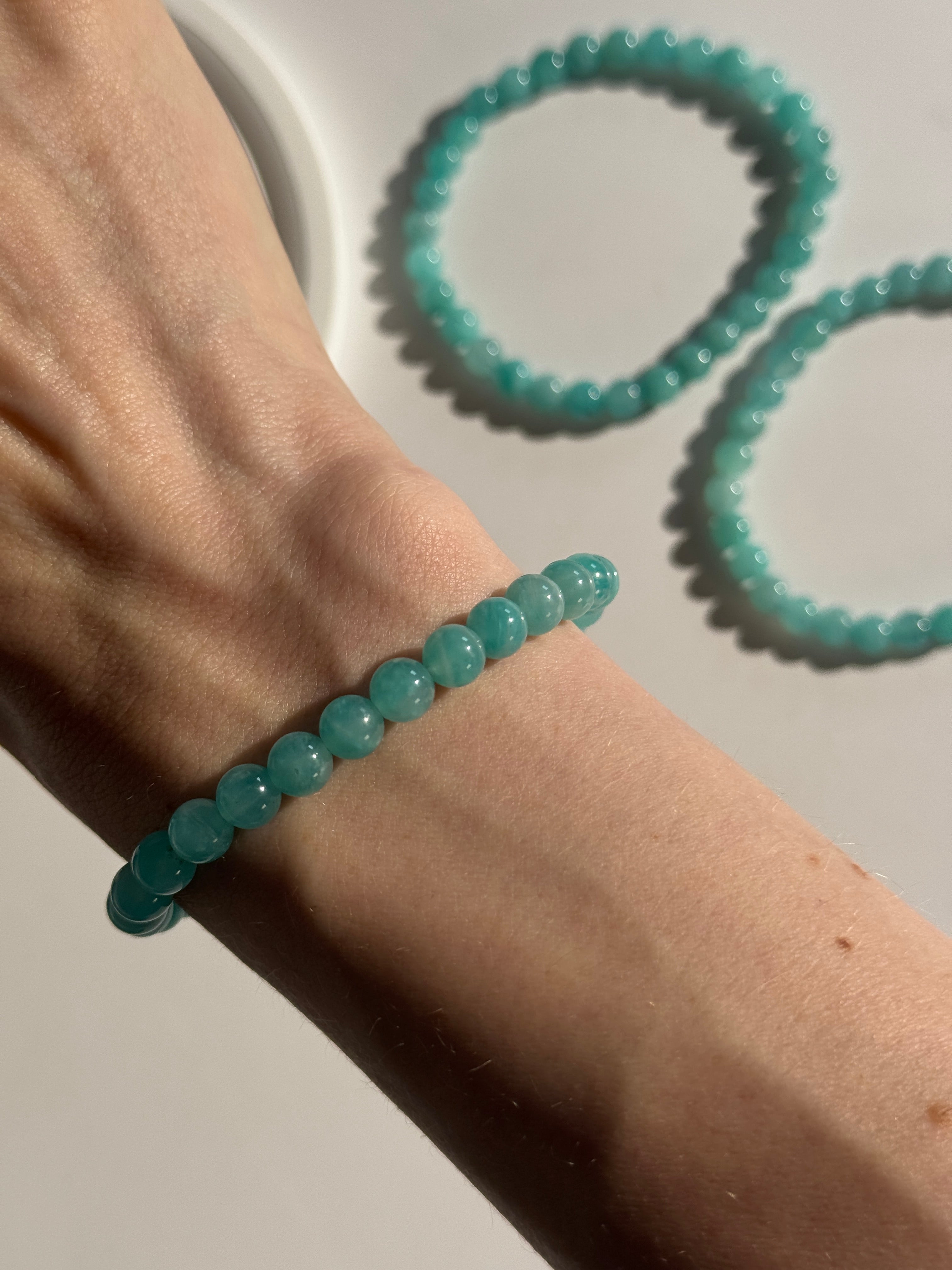 Amazonit Kugelarmband Medium