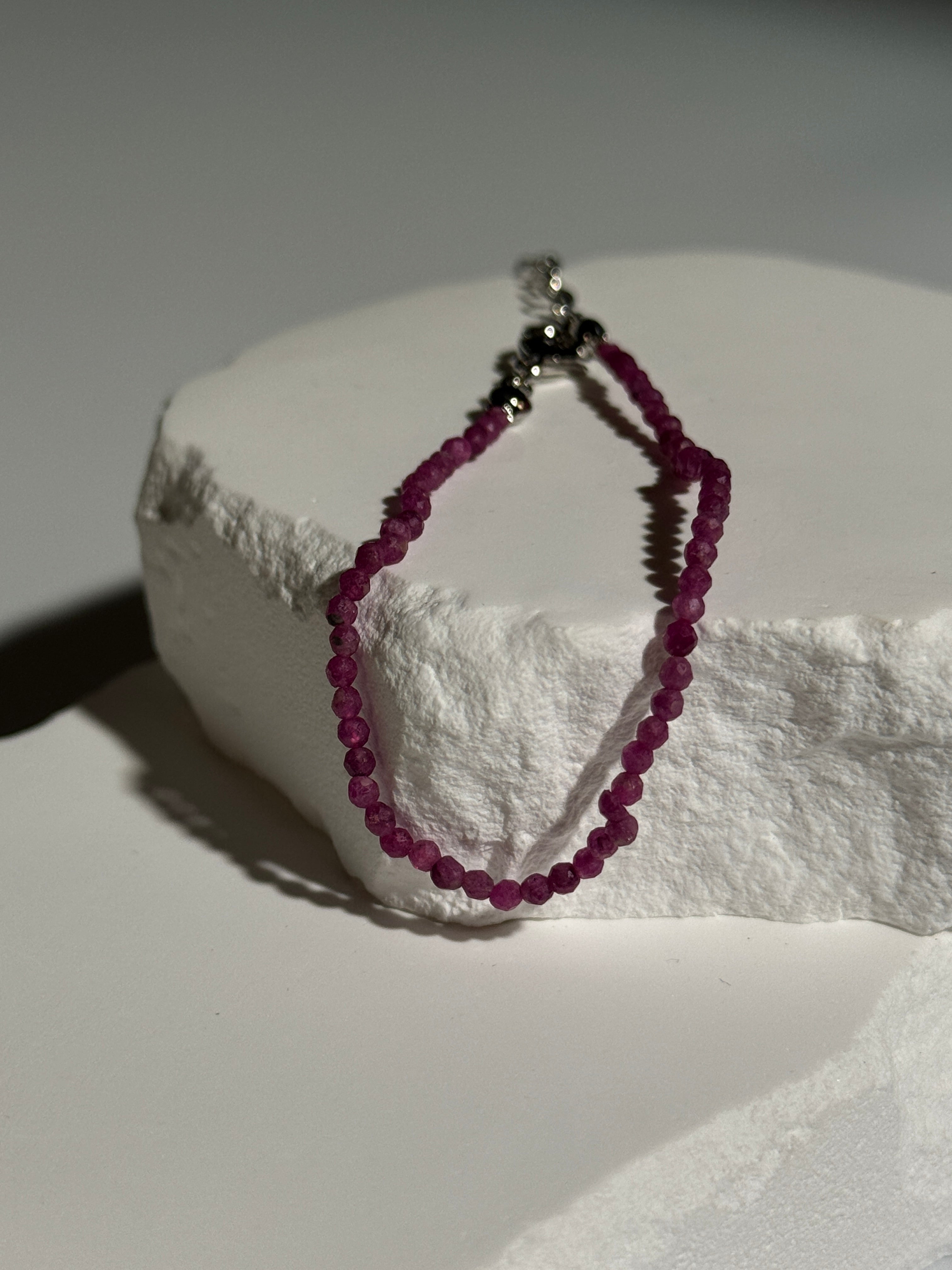 Pink Turmalin Armband mit Verlängerung