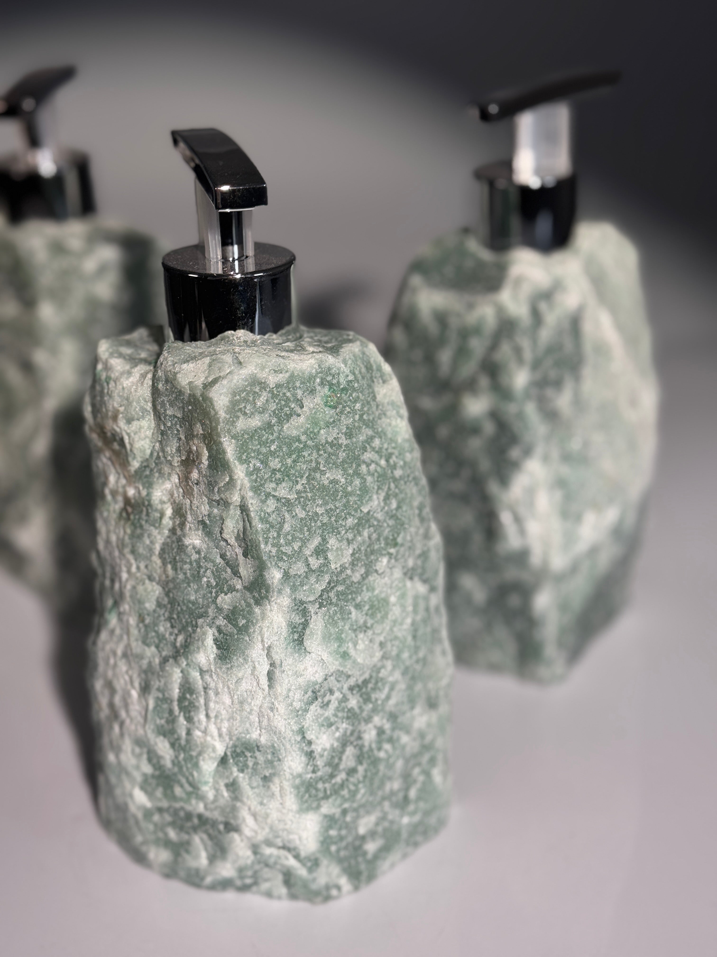 Grüner Aventurin Seifenspender