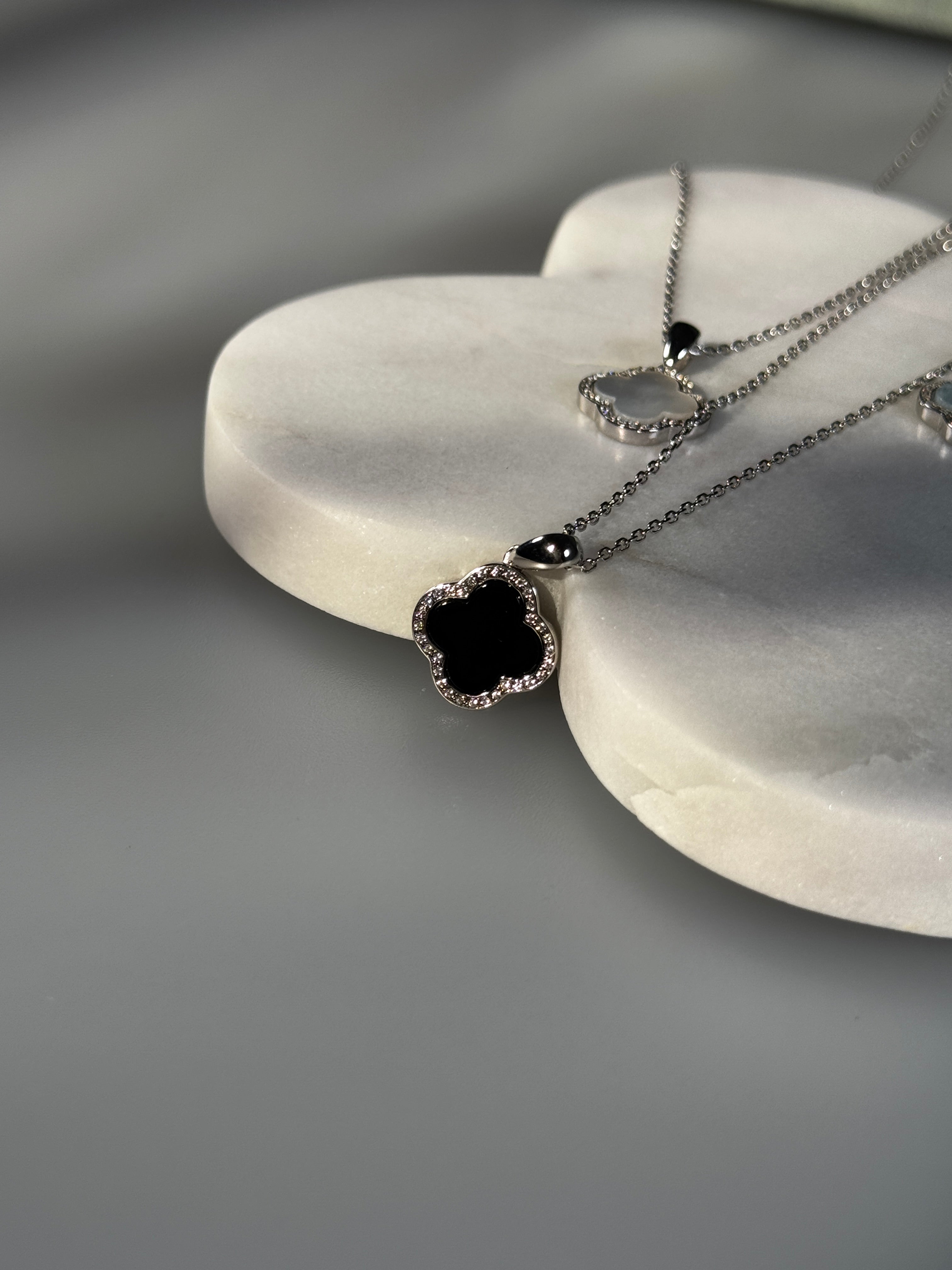 Kleeblatt Kette Silber SALE