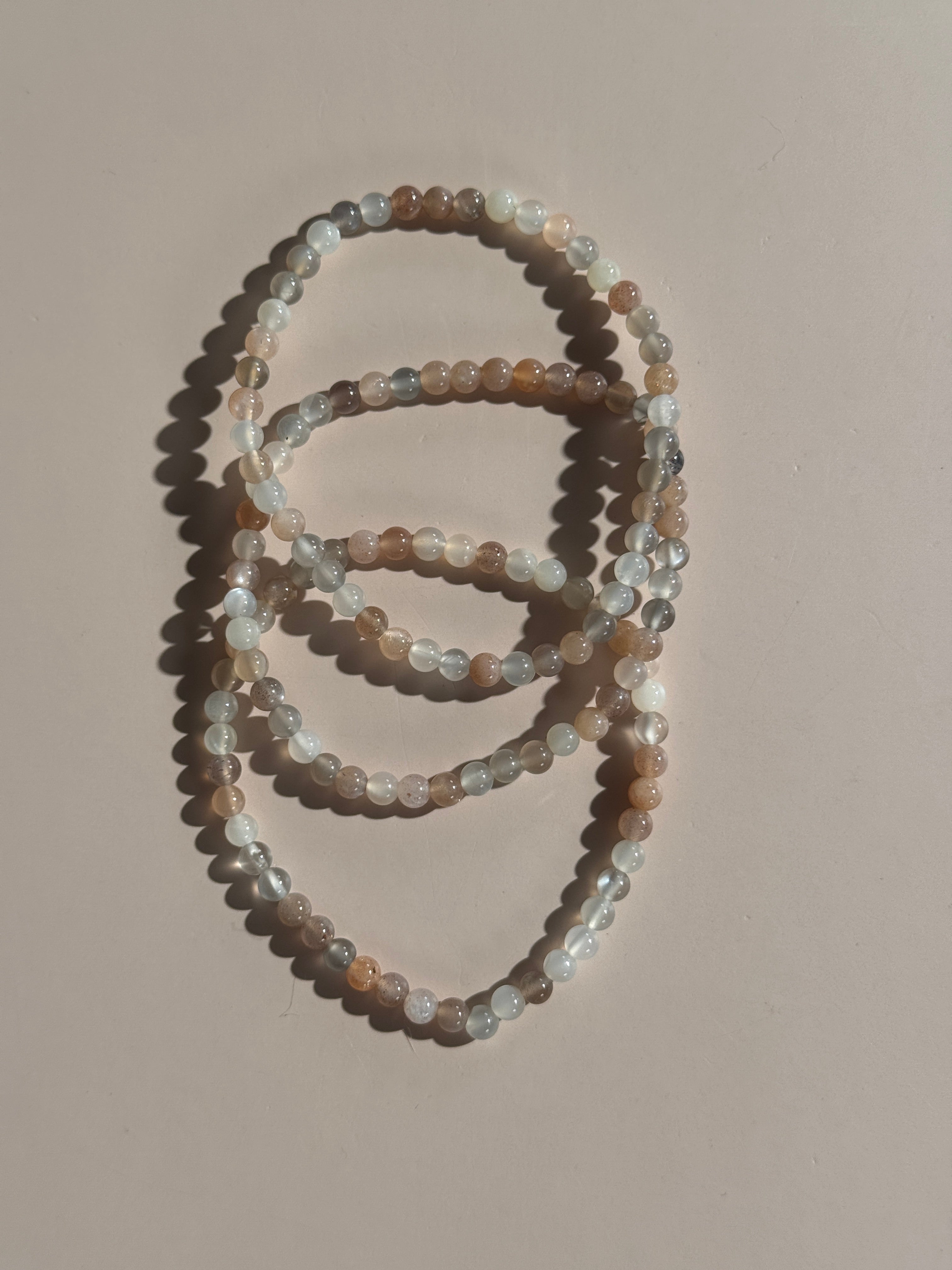 Mondstein Bunt Kugelarmband