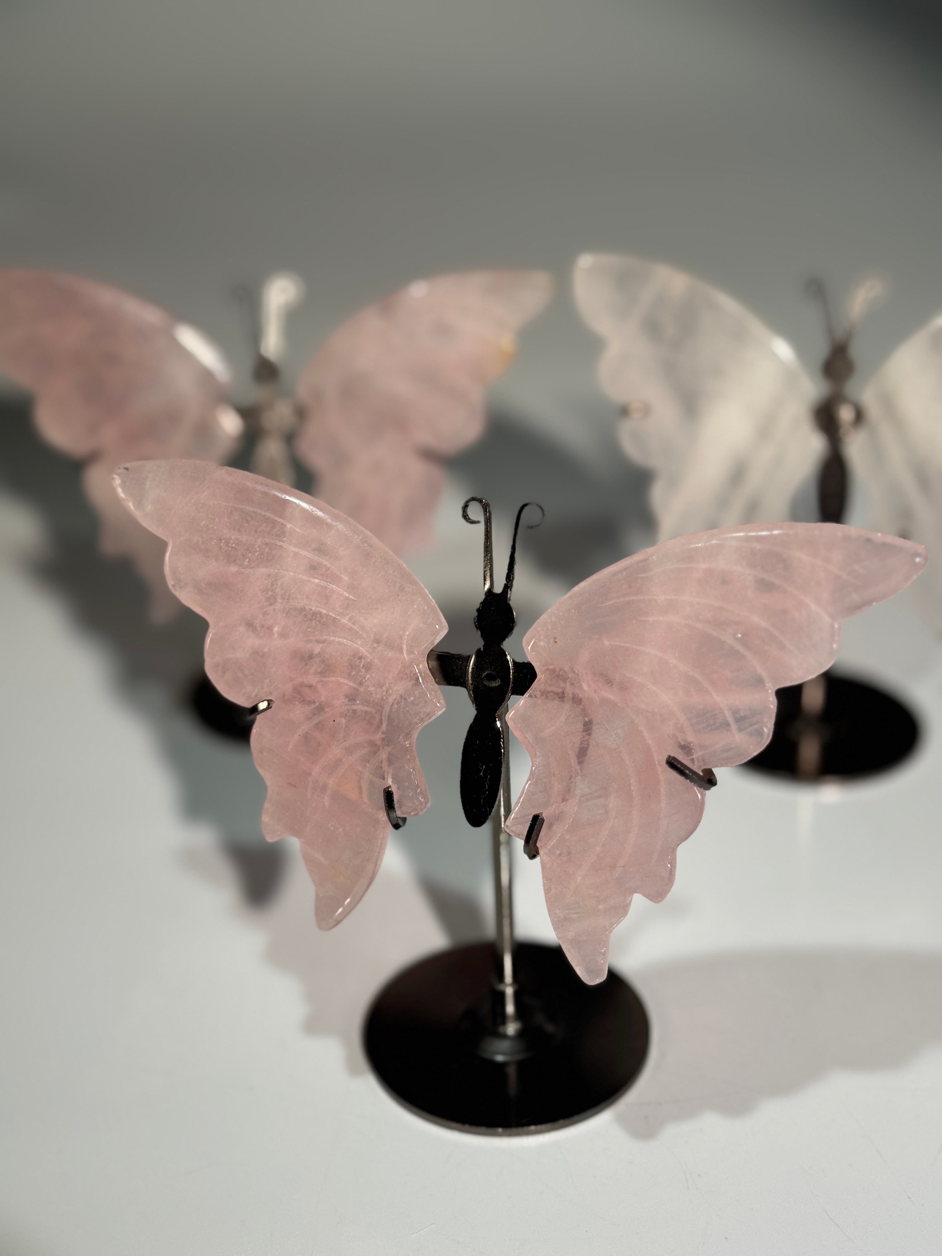 Rosenquarz Schmetterling