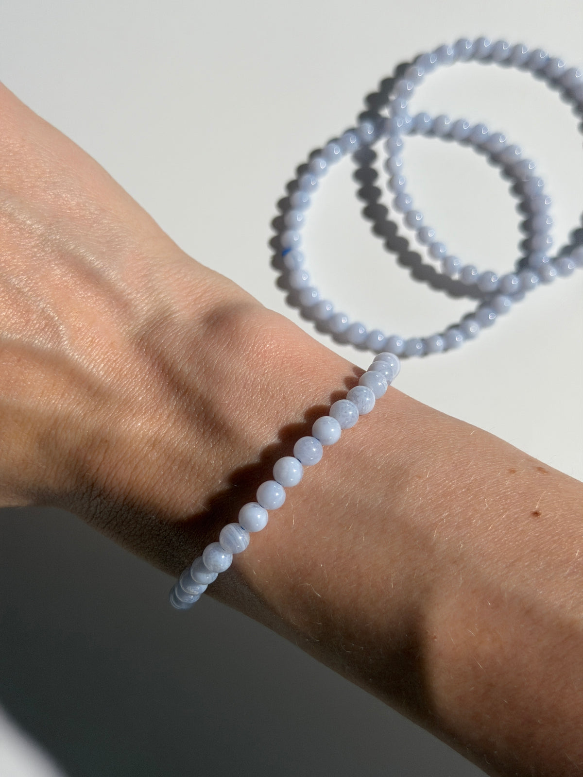 Blue lace Achat Armband