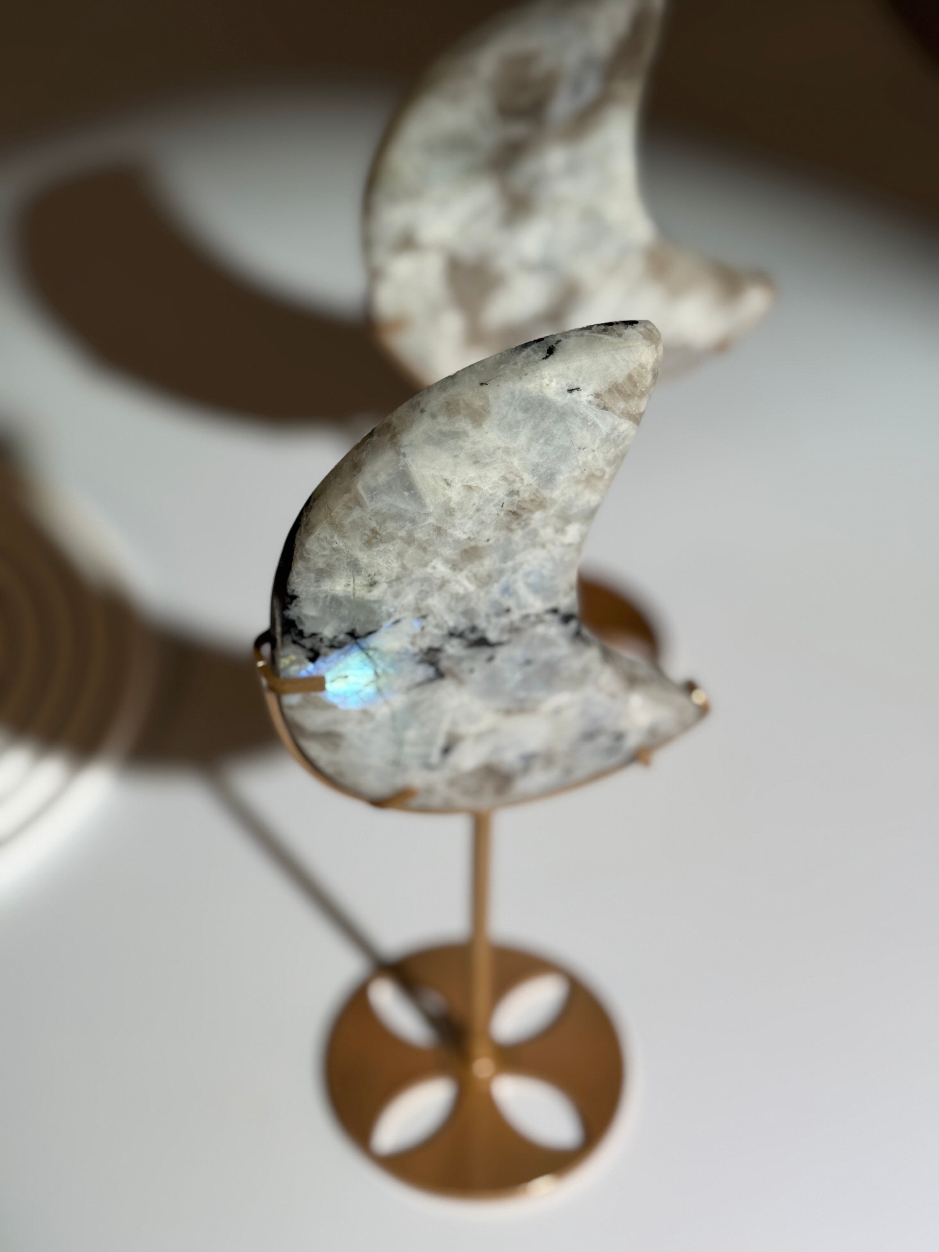 Weißer Labradorit Mond