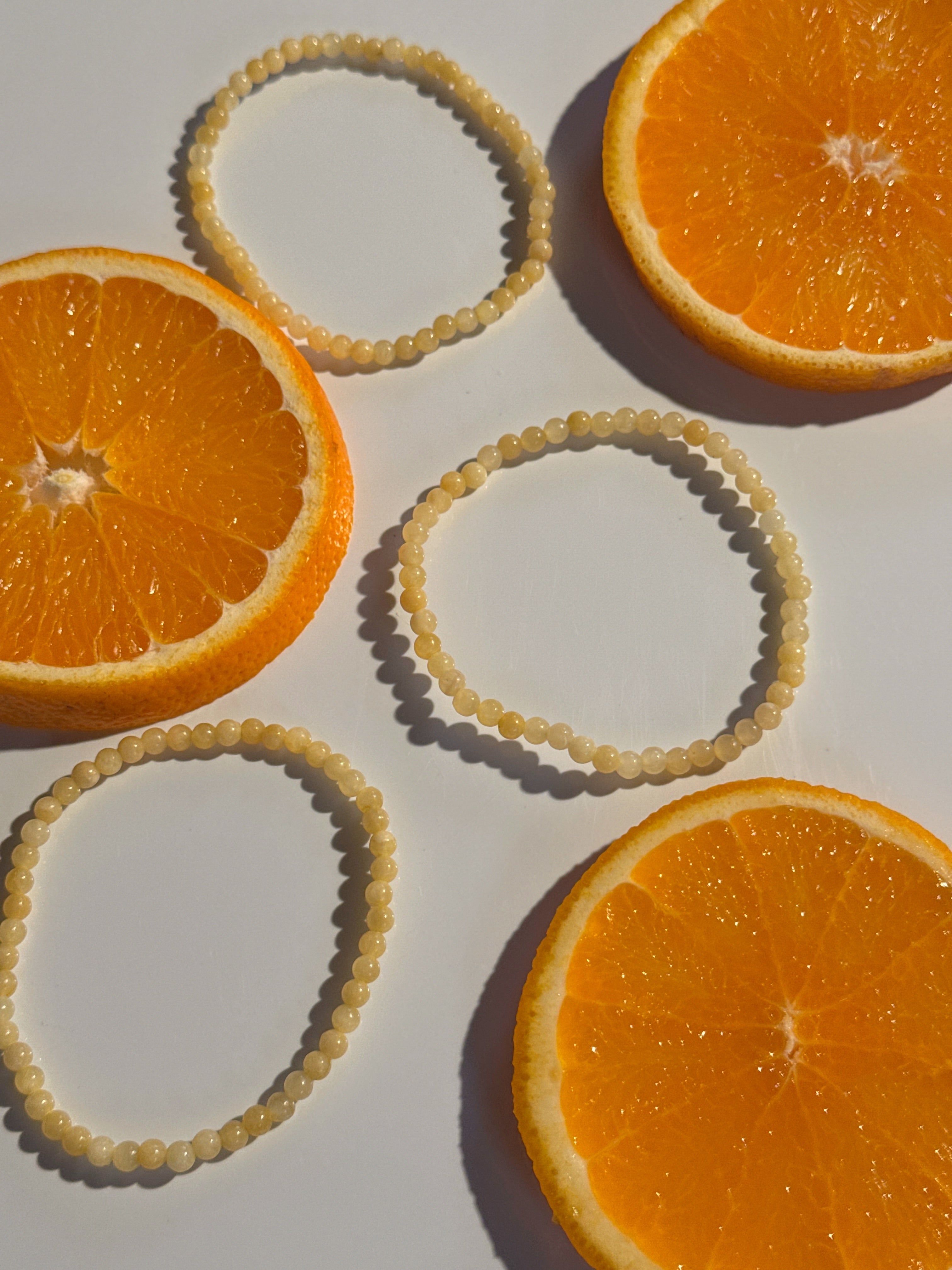 Orangencalcit Armband
