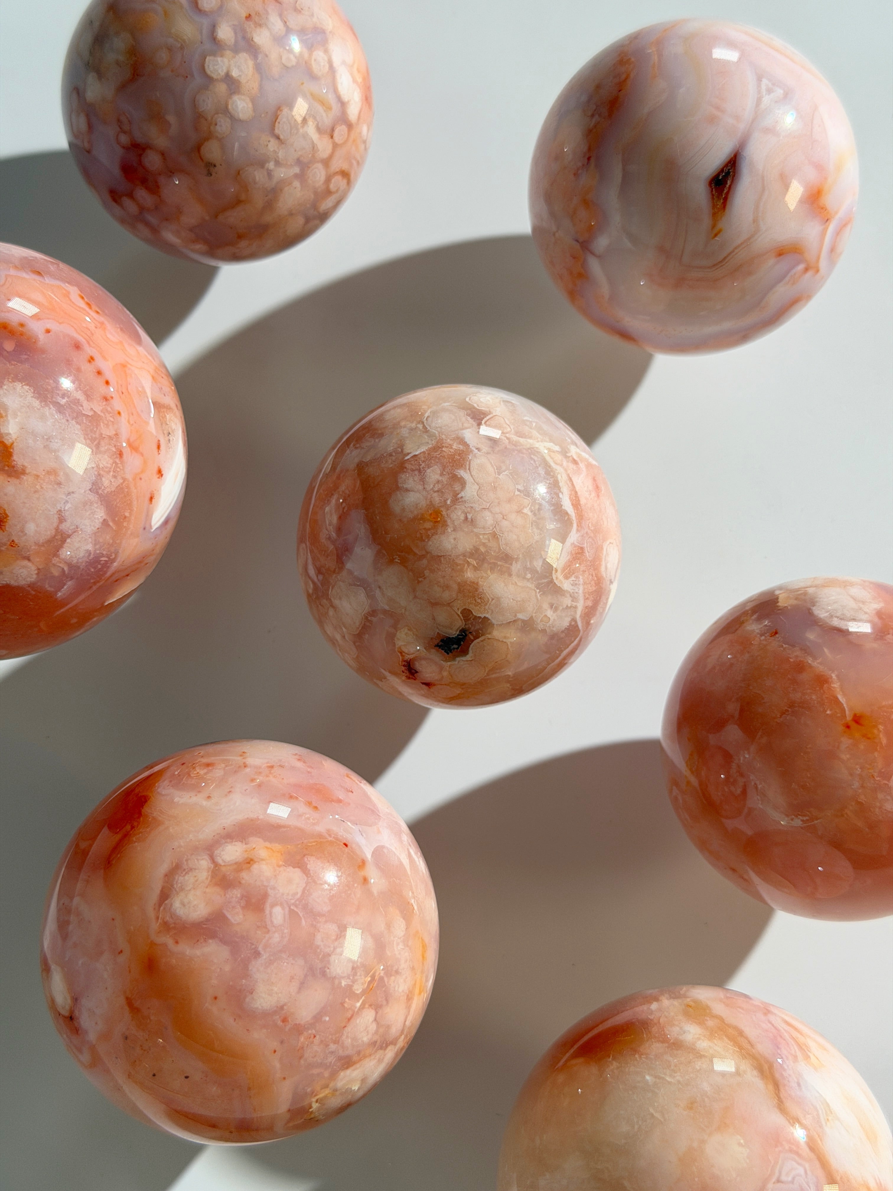 Cherry Blossom Achat Kugel