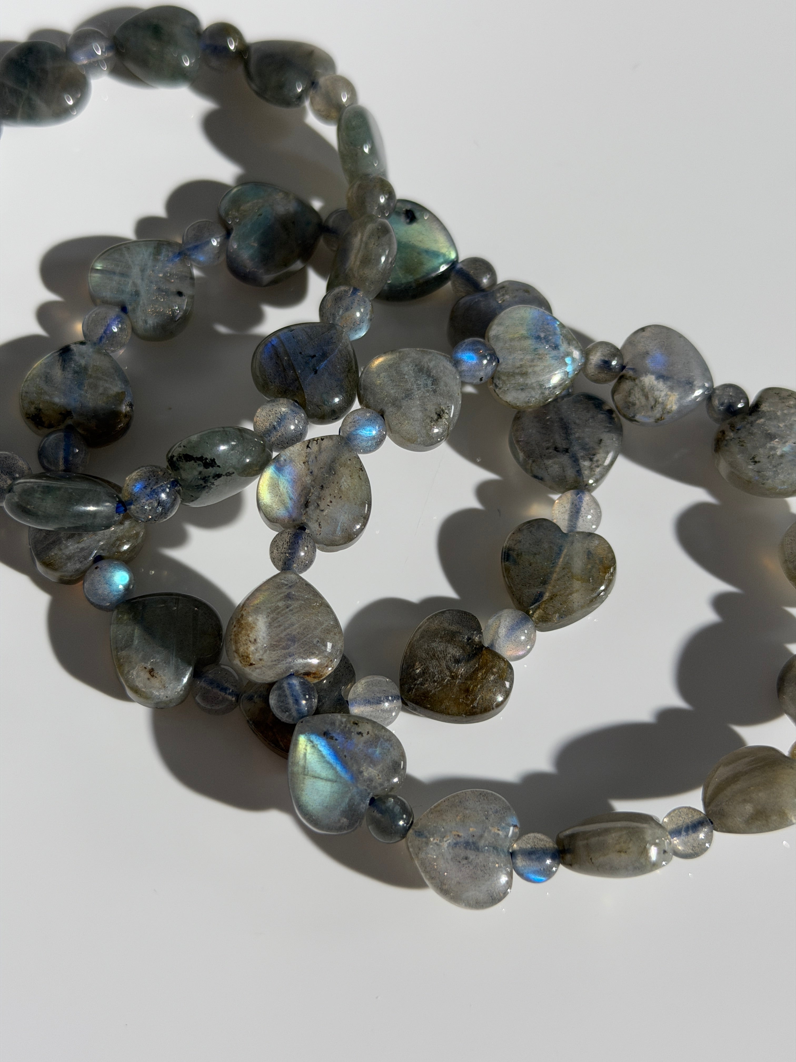 Labradorit Herzarmband