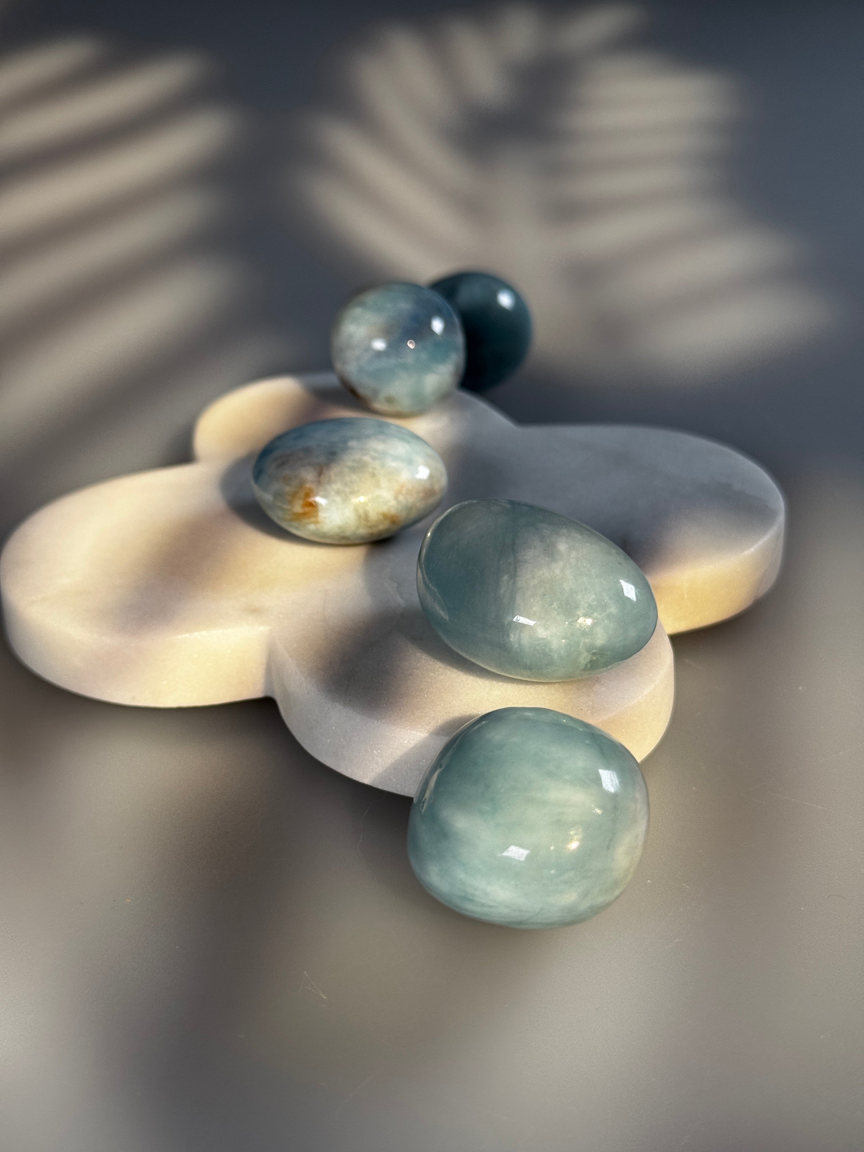 Aquamarin Trommelstein