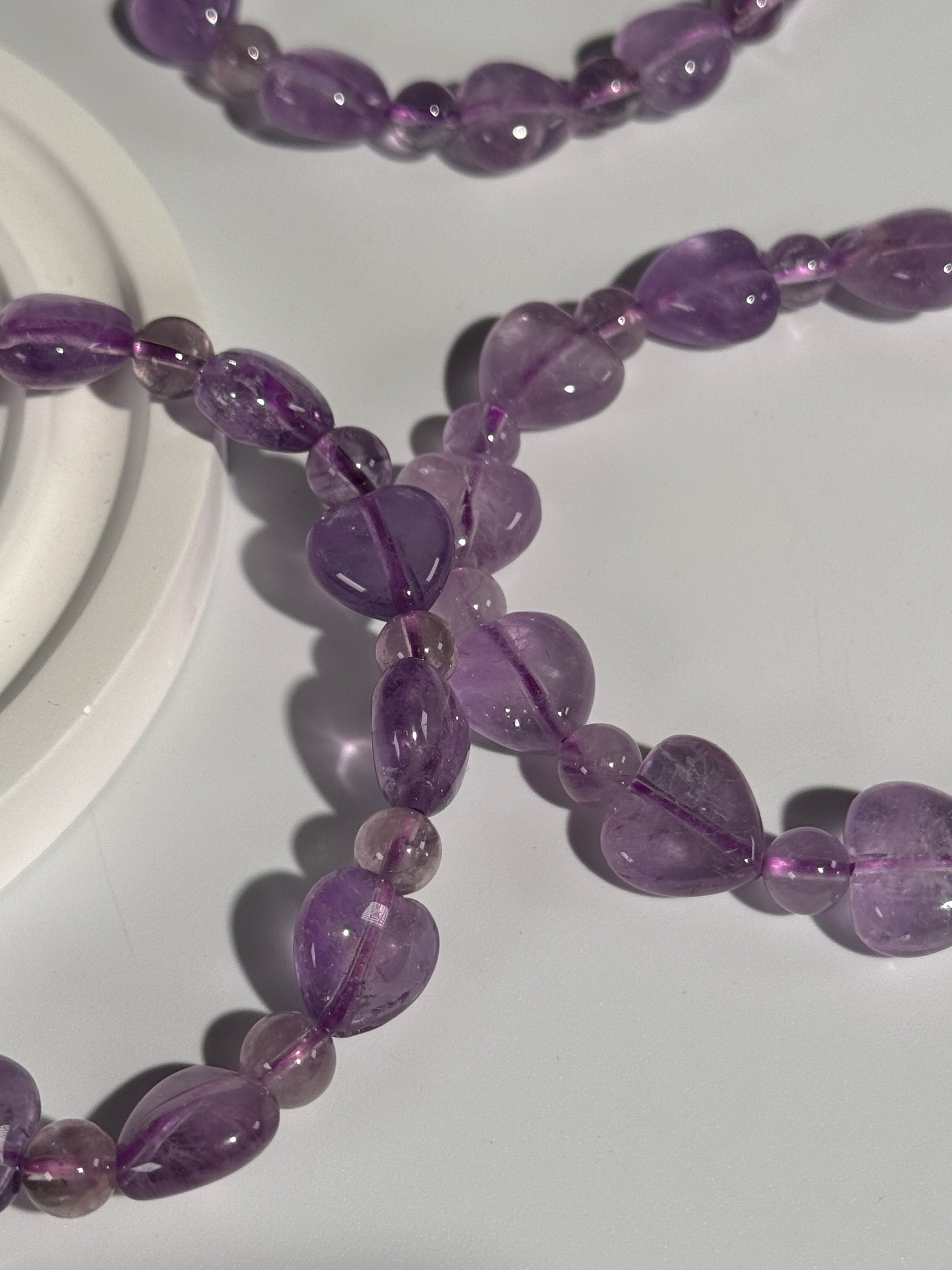 Amethyst Herzarmband