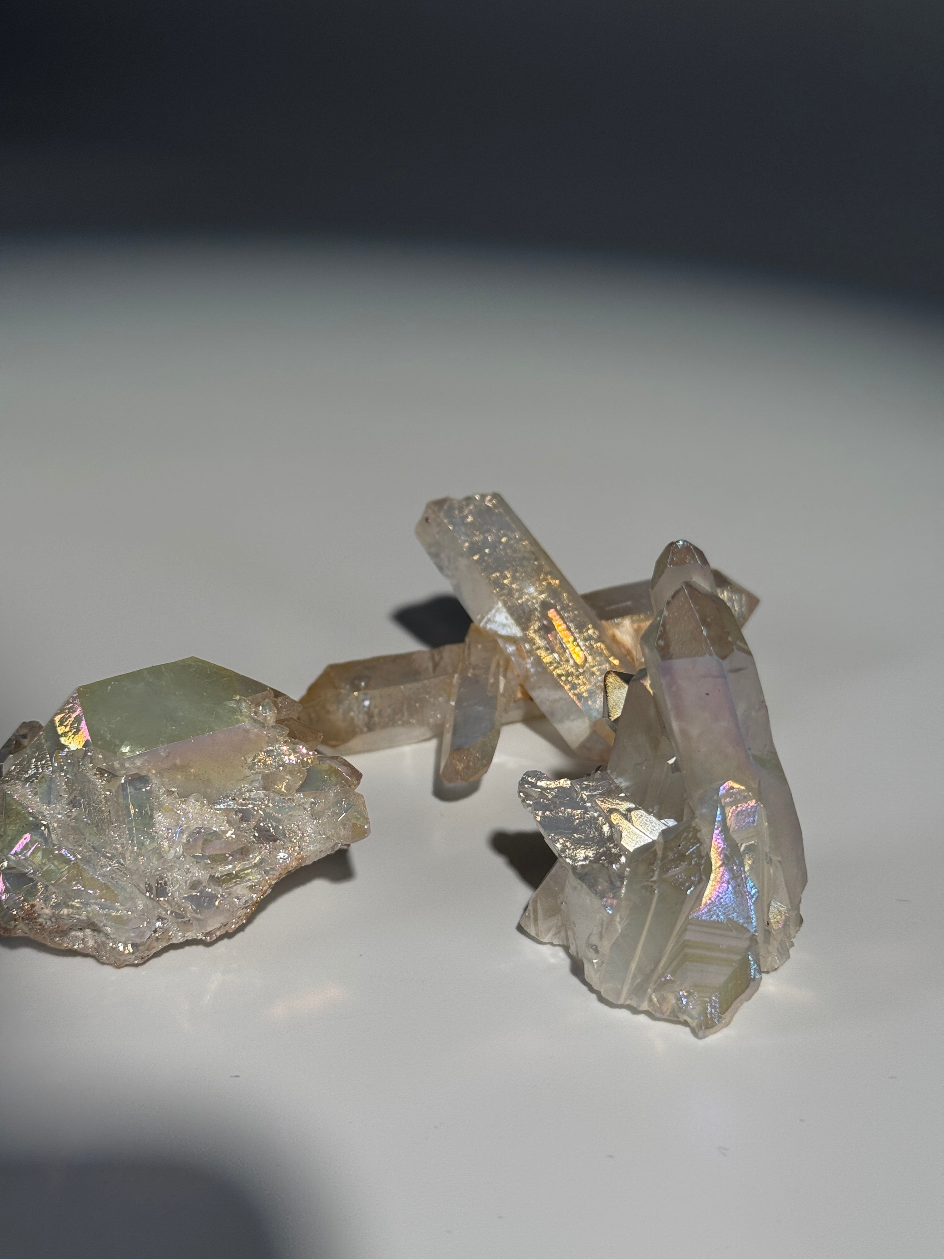 Angel Aura Bergkristall Cluster