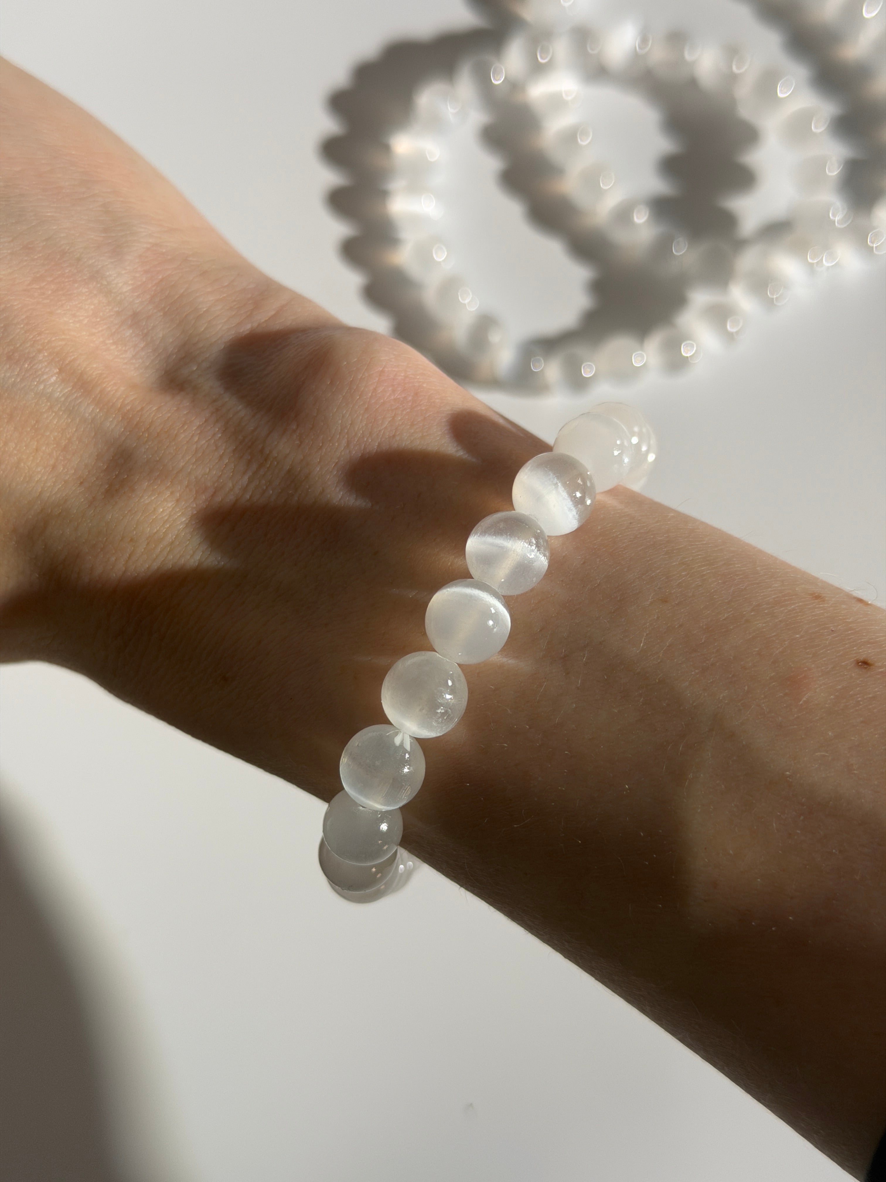 Selenit Kugelarmband