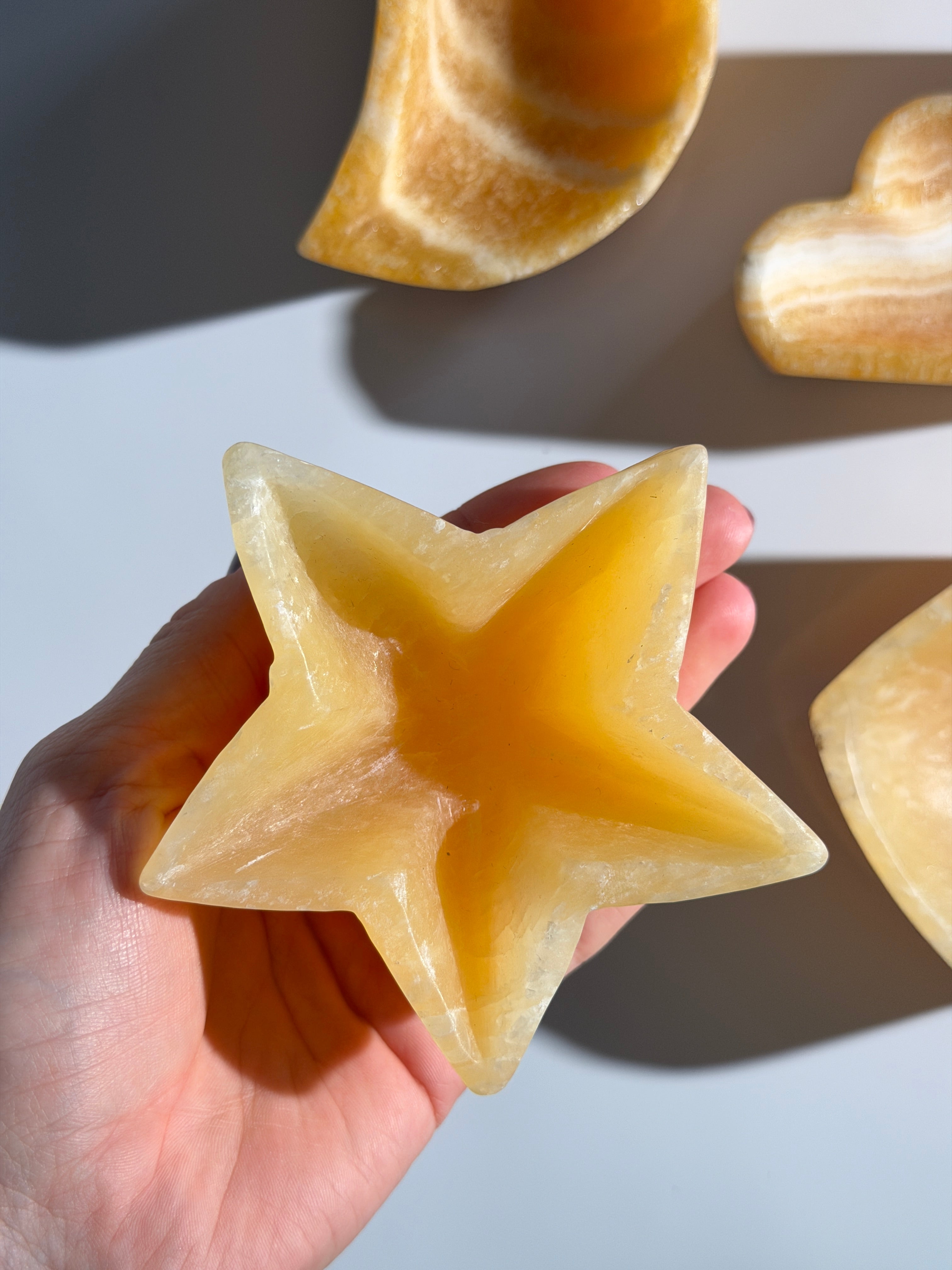 Orangen Calcit Schale 🍊