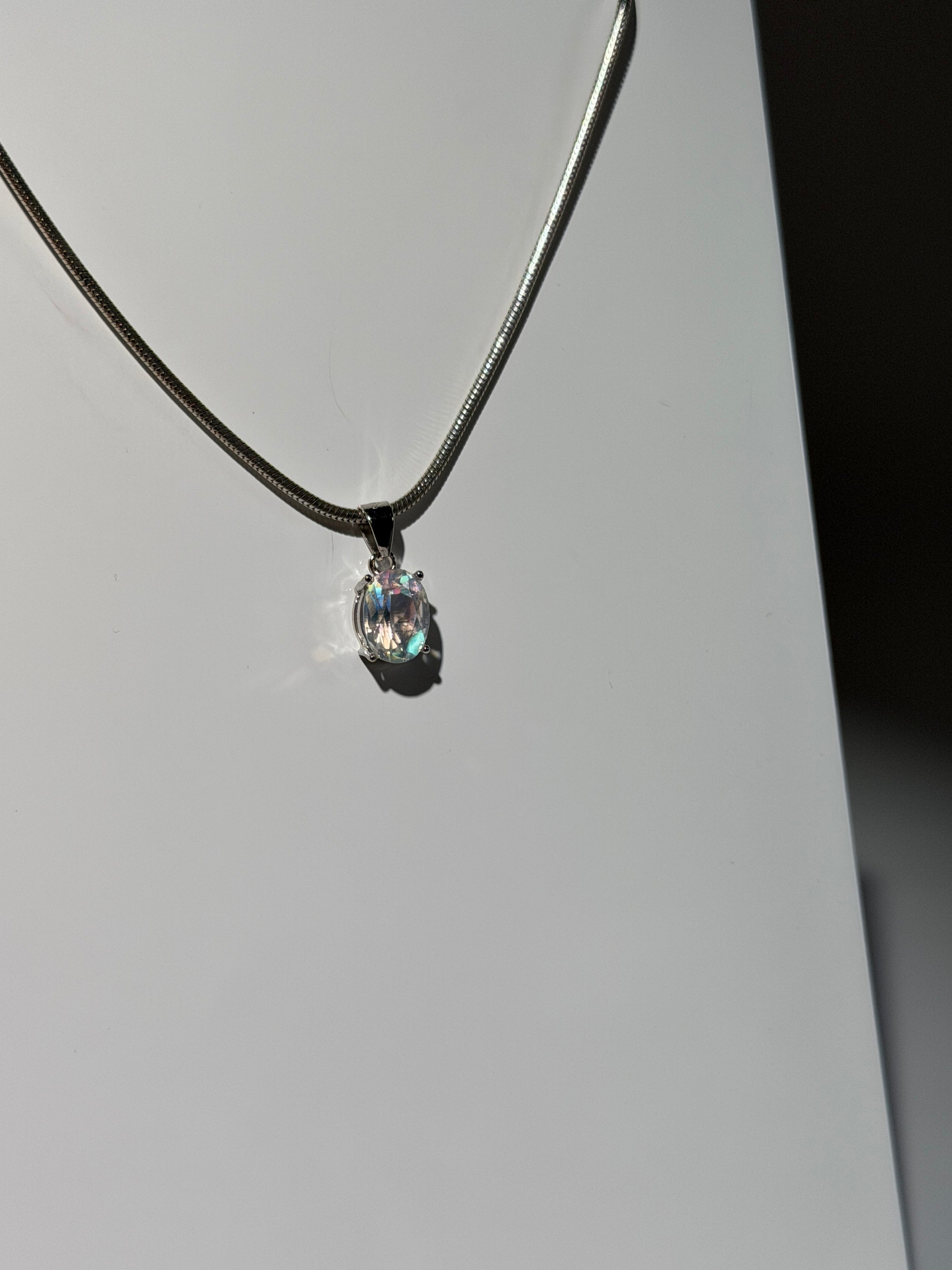 Madagaskar Mondstein Anhänger | Oval | 4