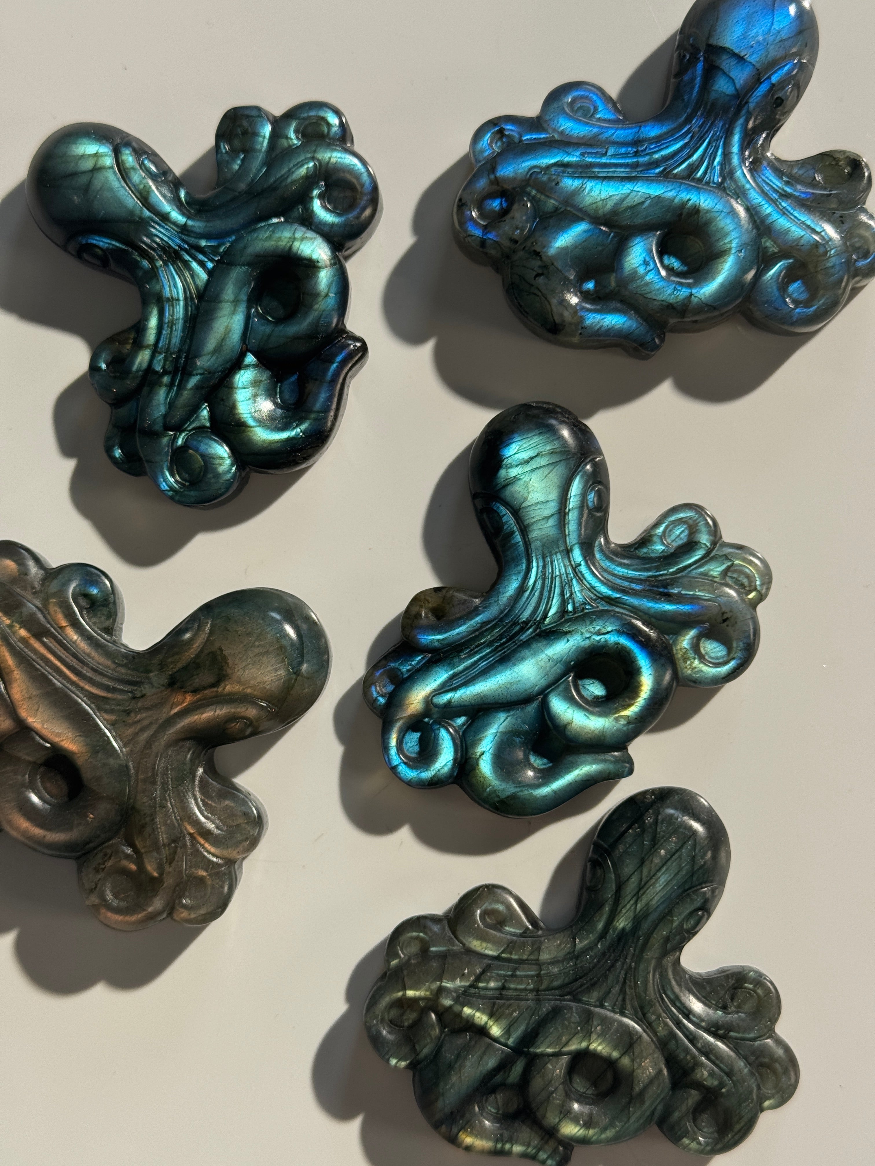 Labradorit Oktopus