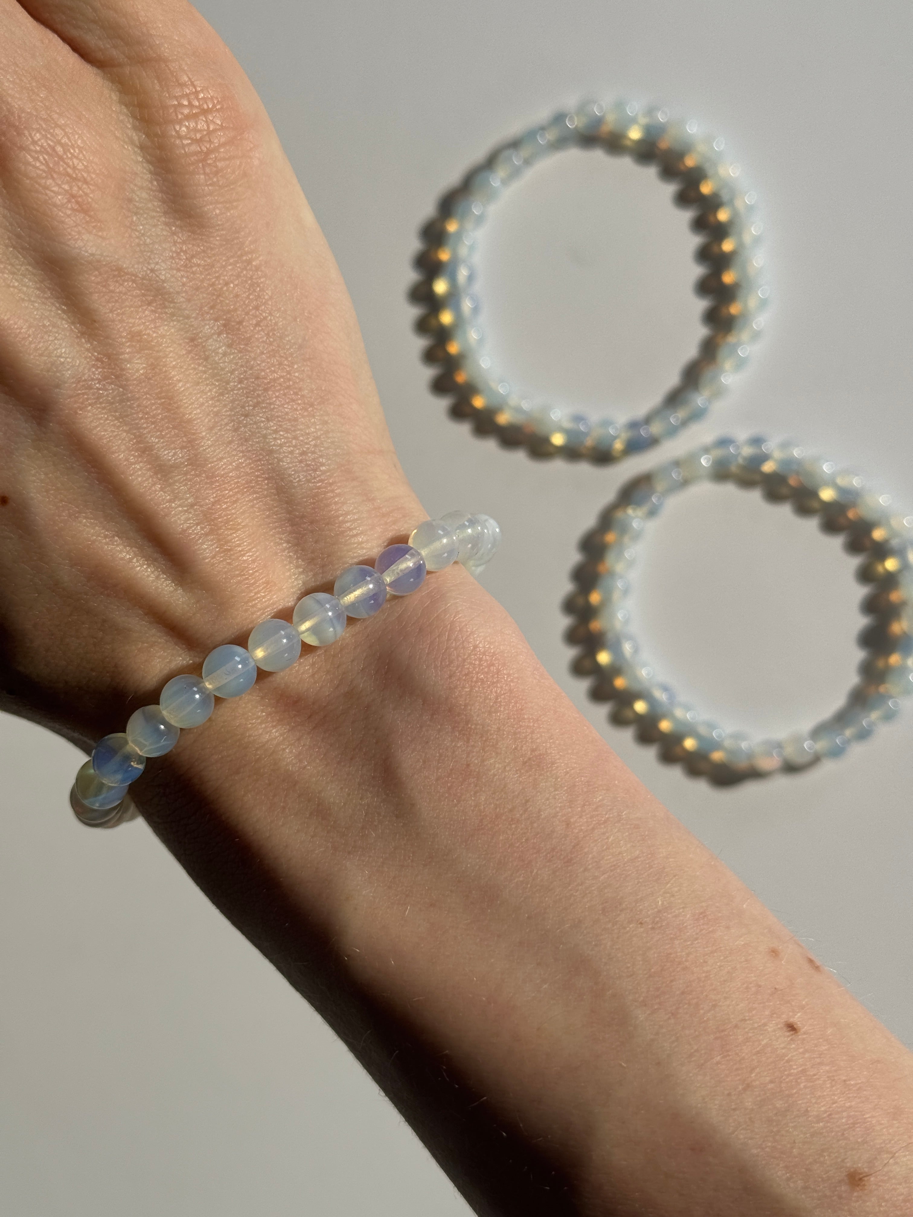 Opalit Kugelarmband Medium