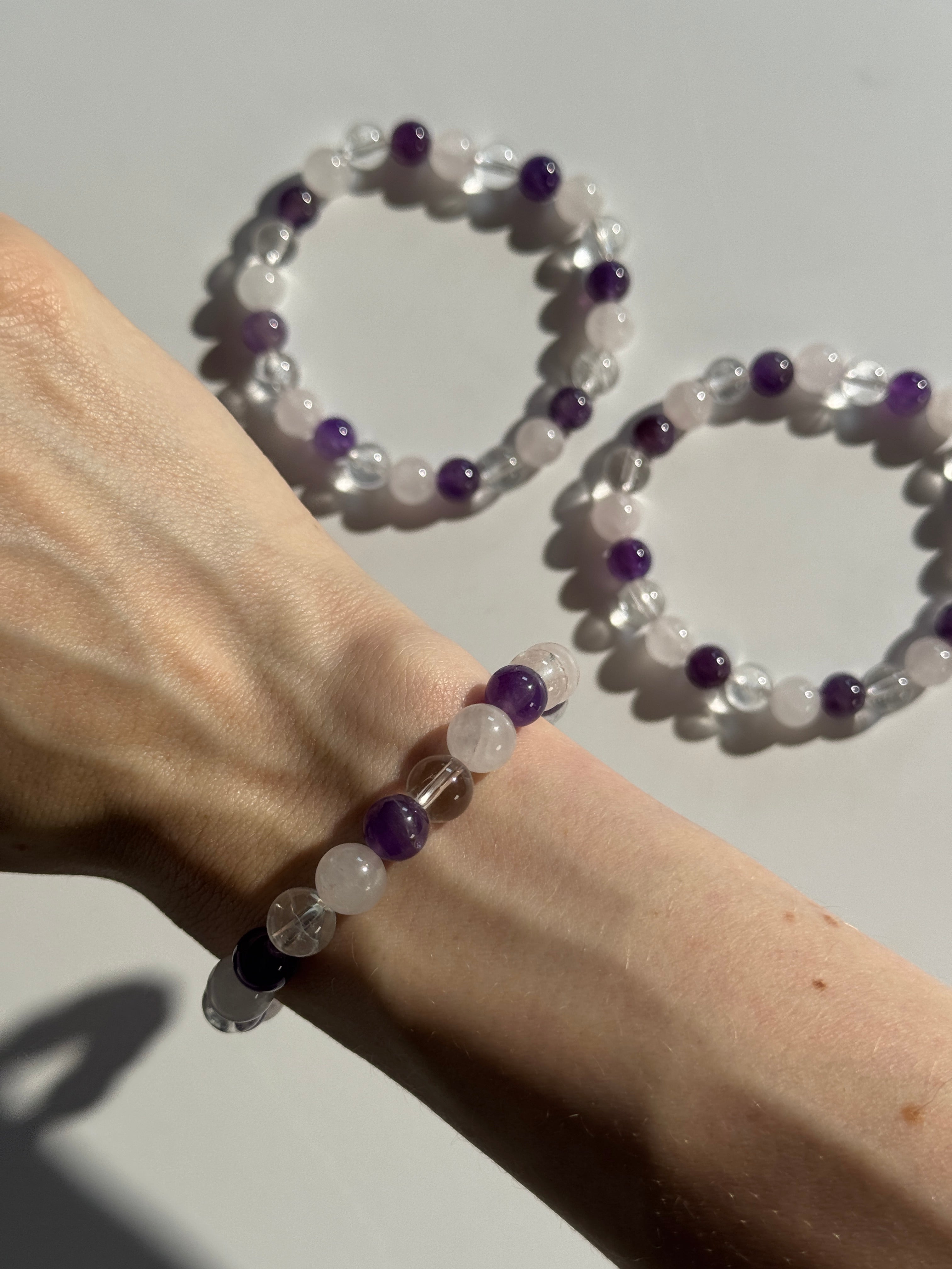 Edelsteintrio Kugelarmband