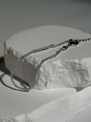 Aquamarin Armband mit Verlängerung