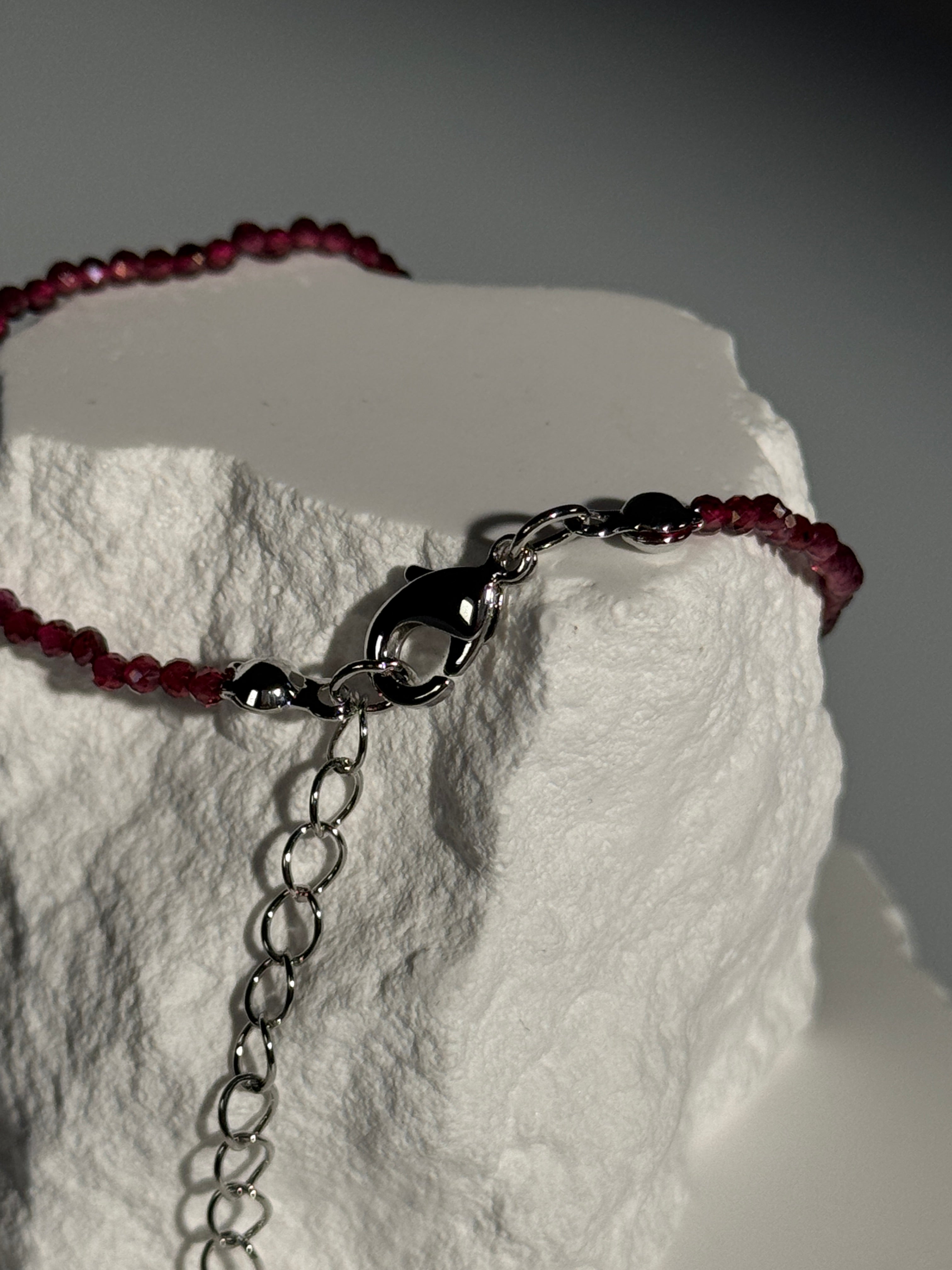 Rubin Armband mit Verlängerung