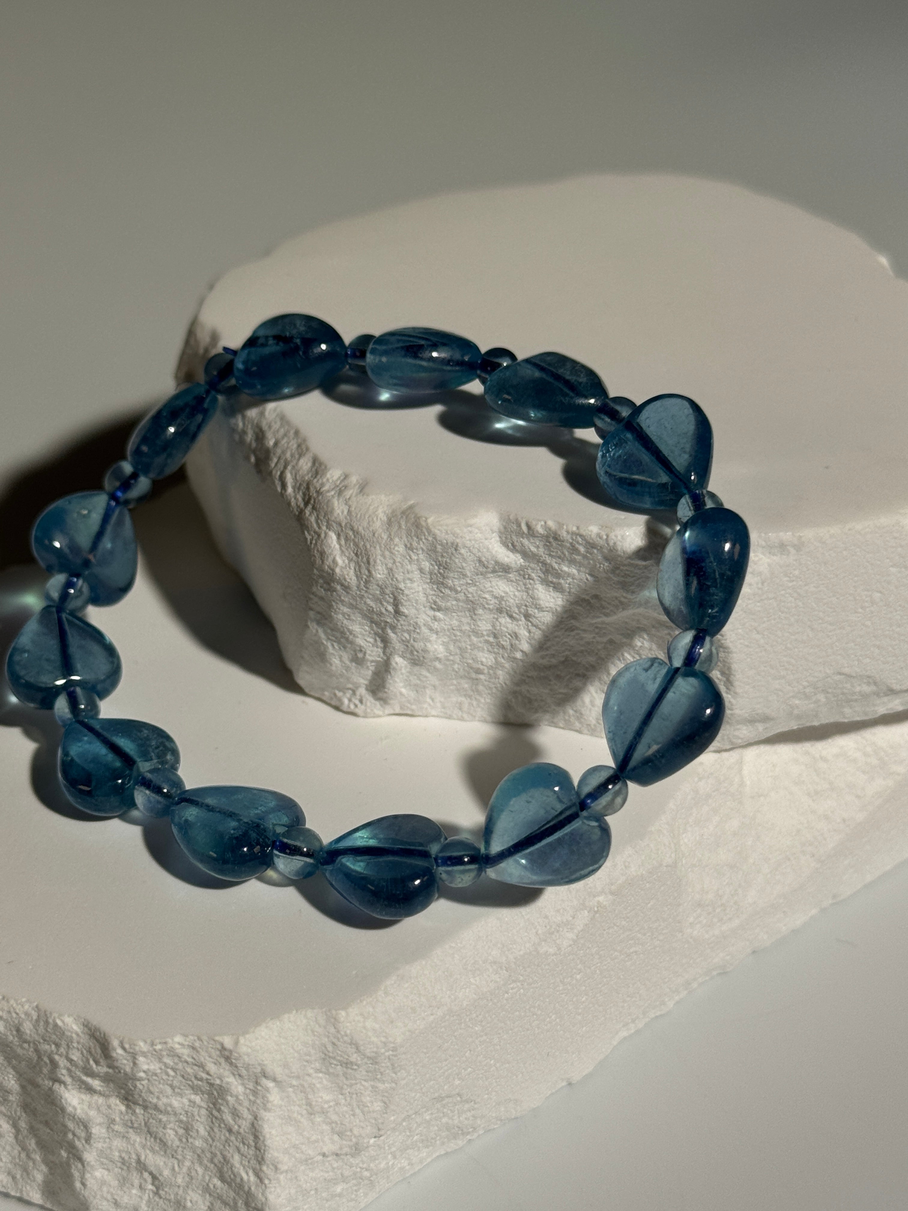 Aquamarin Herzarmband