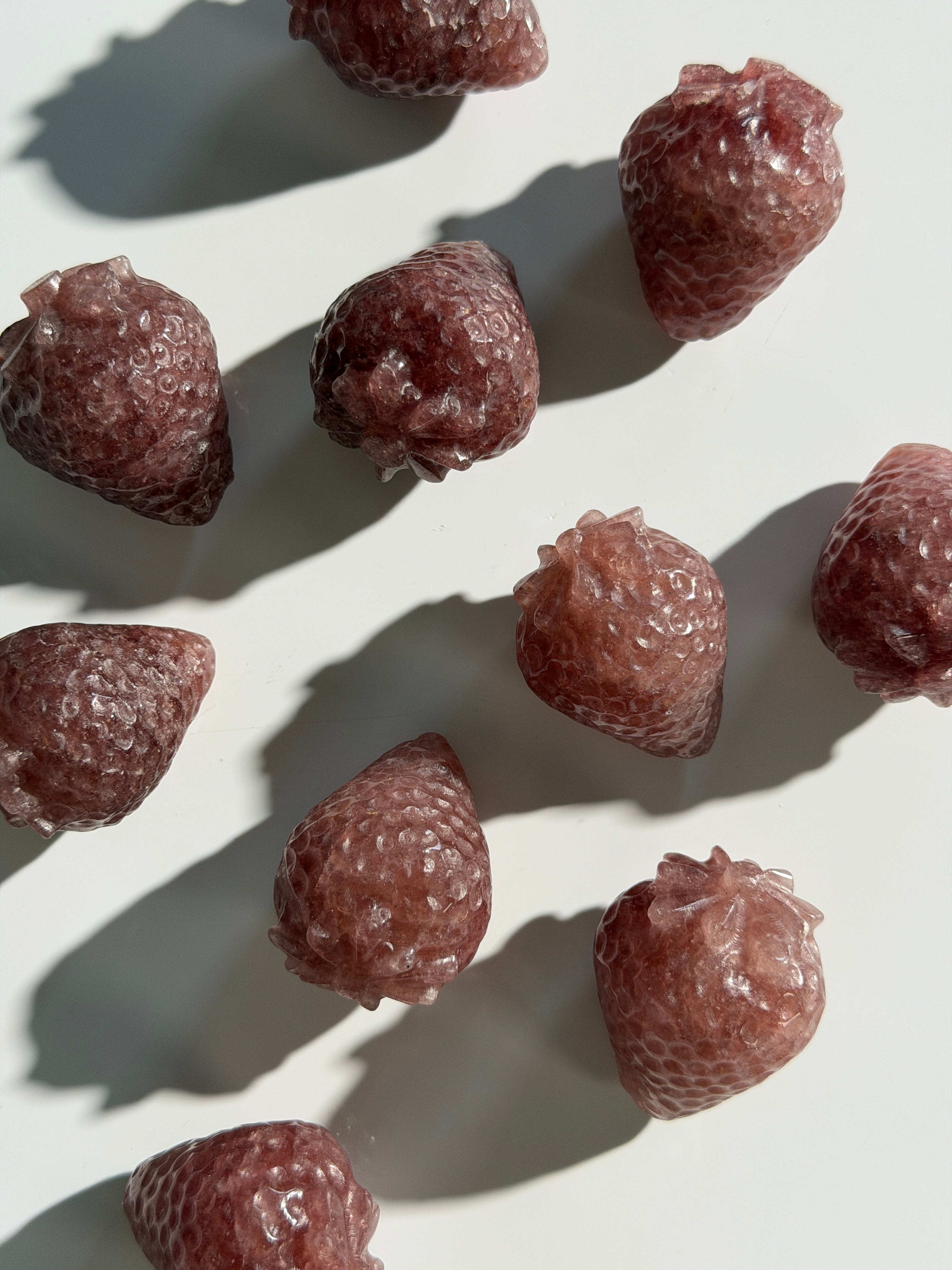 Erdbeerquarz Erdbeere