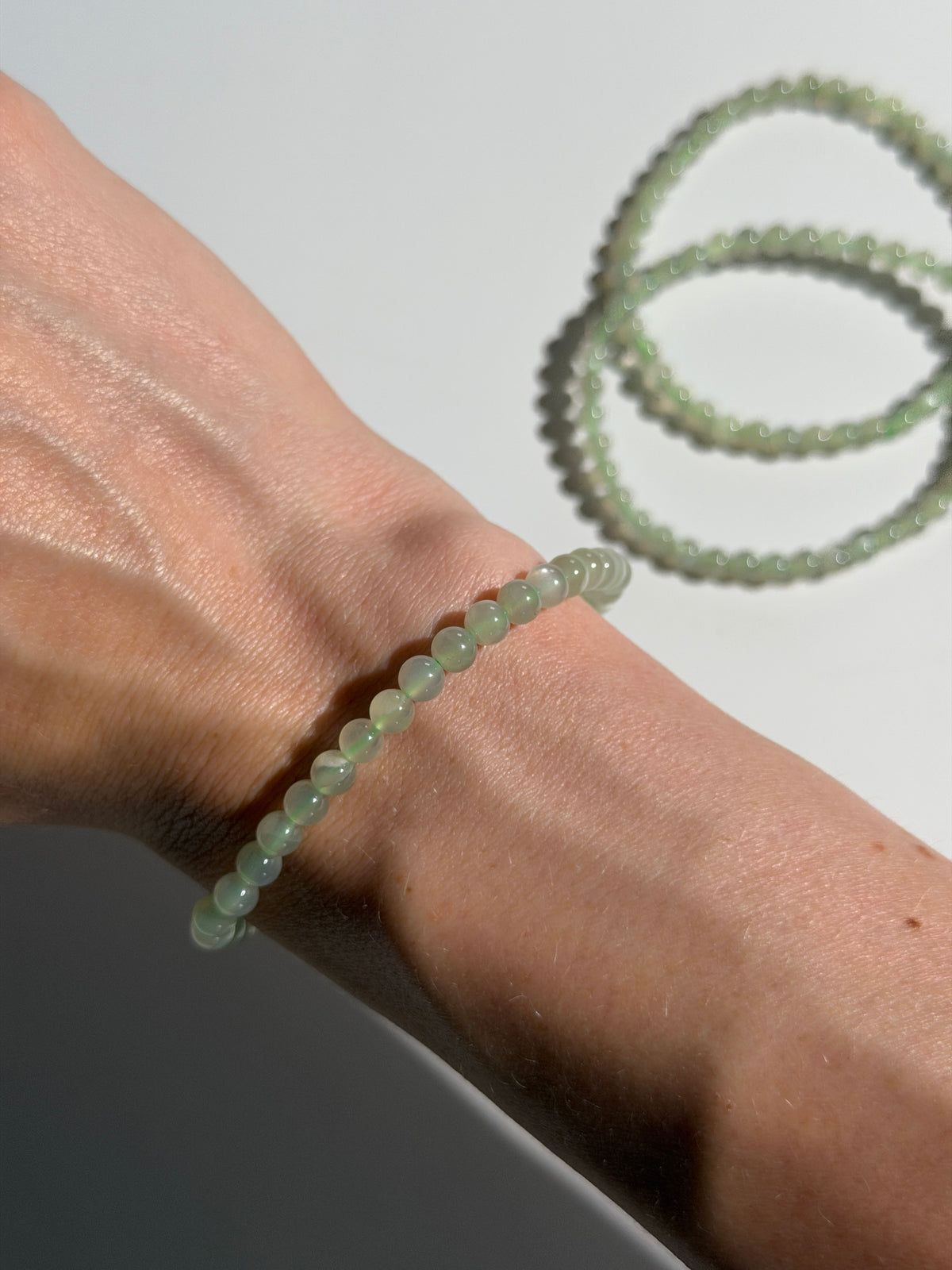 Grüner Mondstein Armband