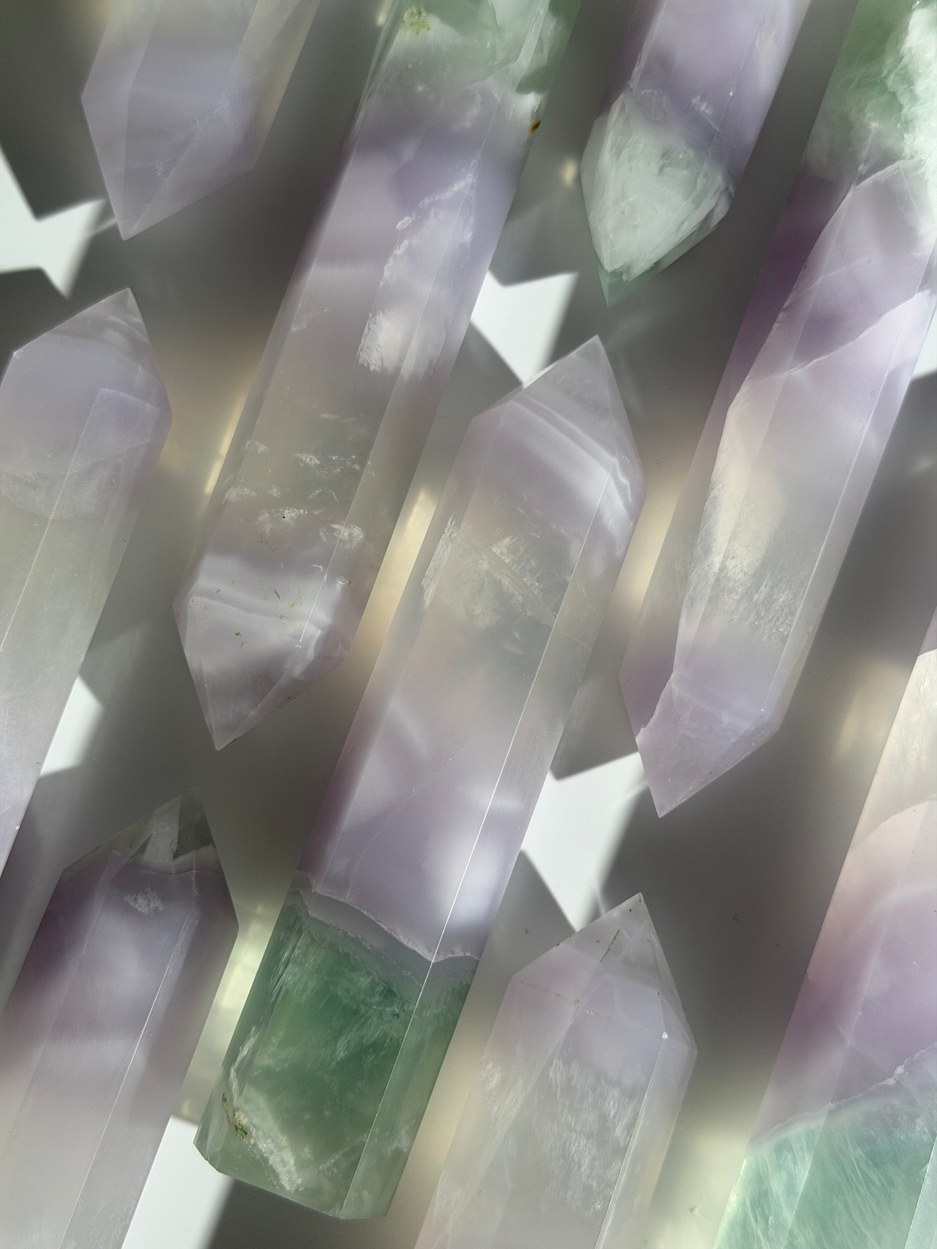 Lavendel Fluorit Turm