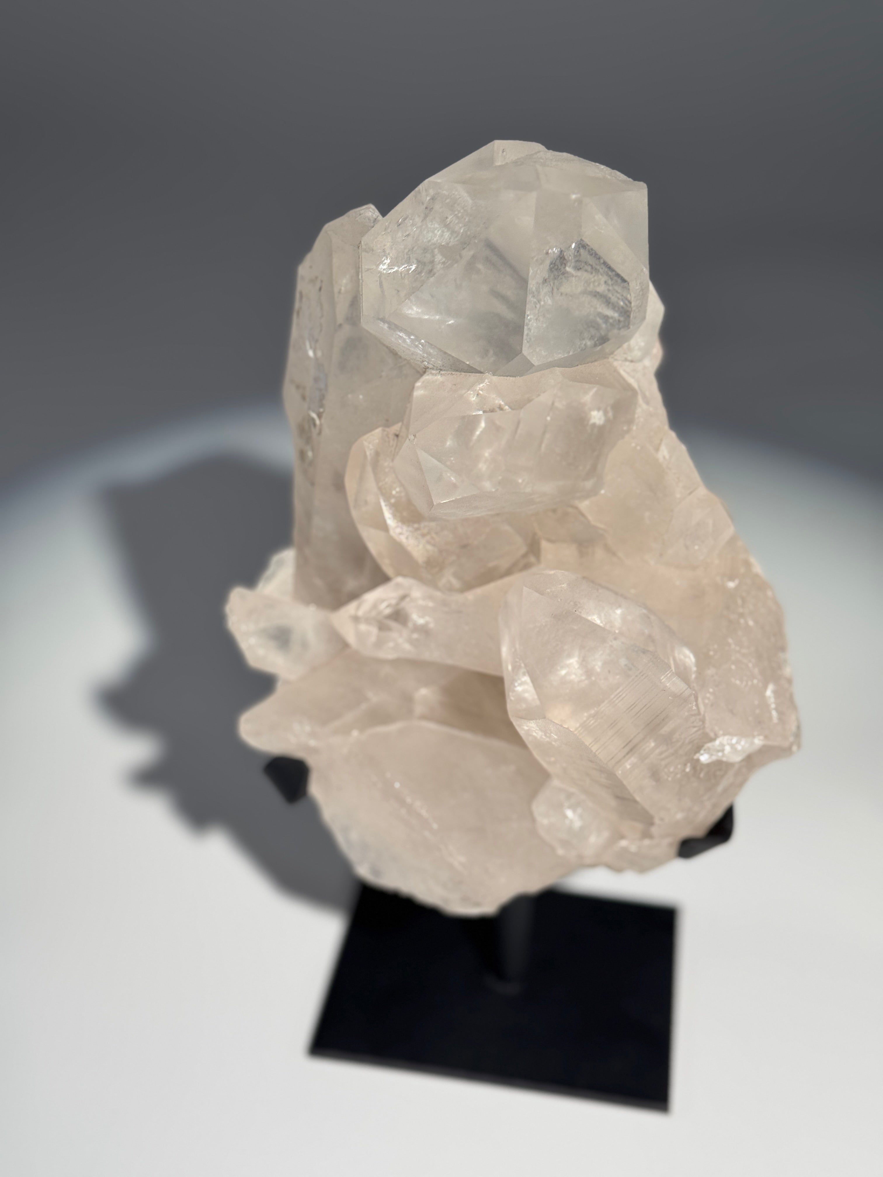 Bergkristall Cluster auf Halterung XL