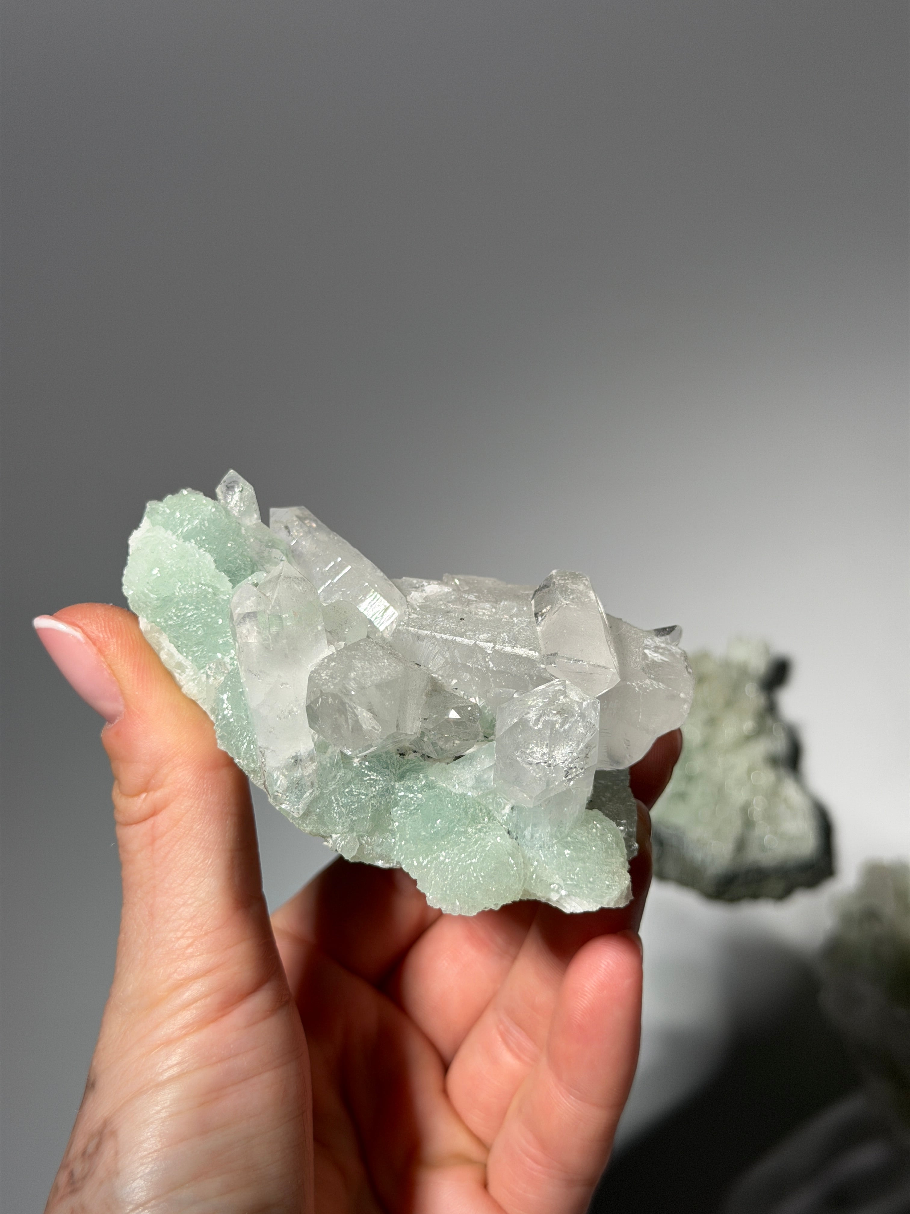 Prehnit mit Quarz Specimen | High Quality