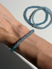 Blauer Onyx Armband