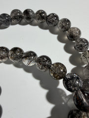 Turmalin in Quarz Kugelarmband