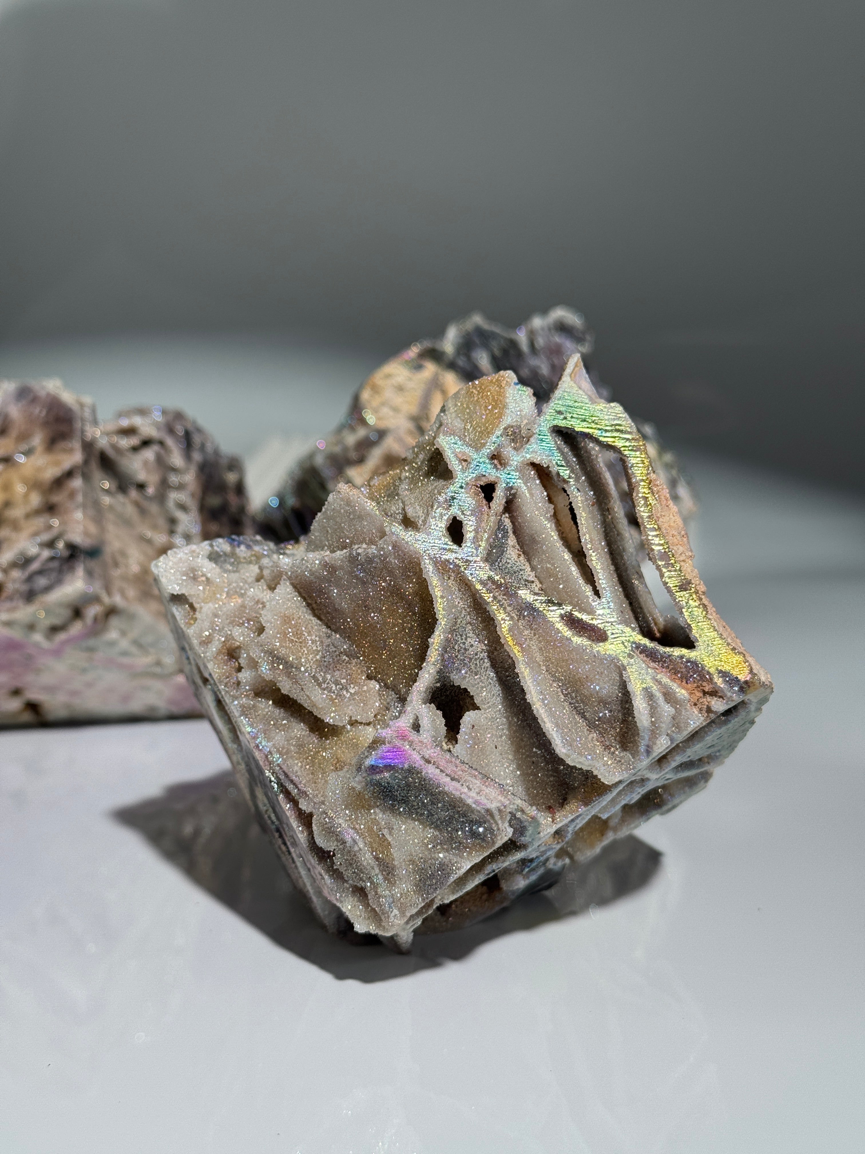 Druzy Sphalerit Würfel Angel Aura