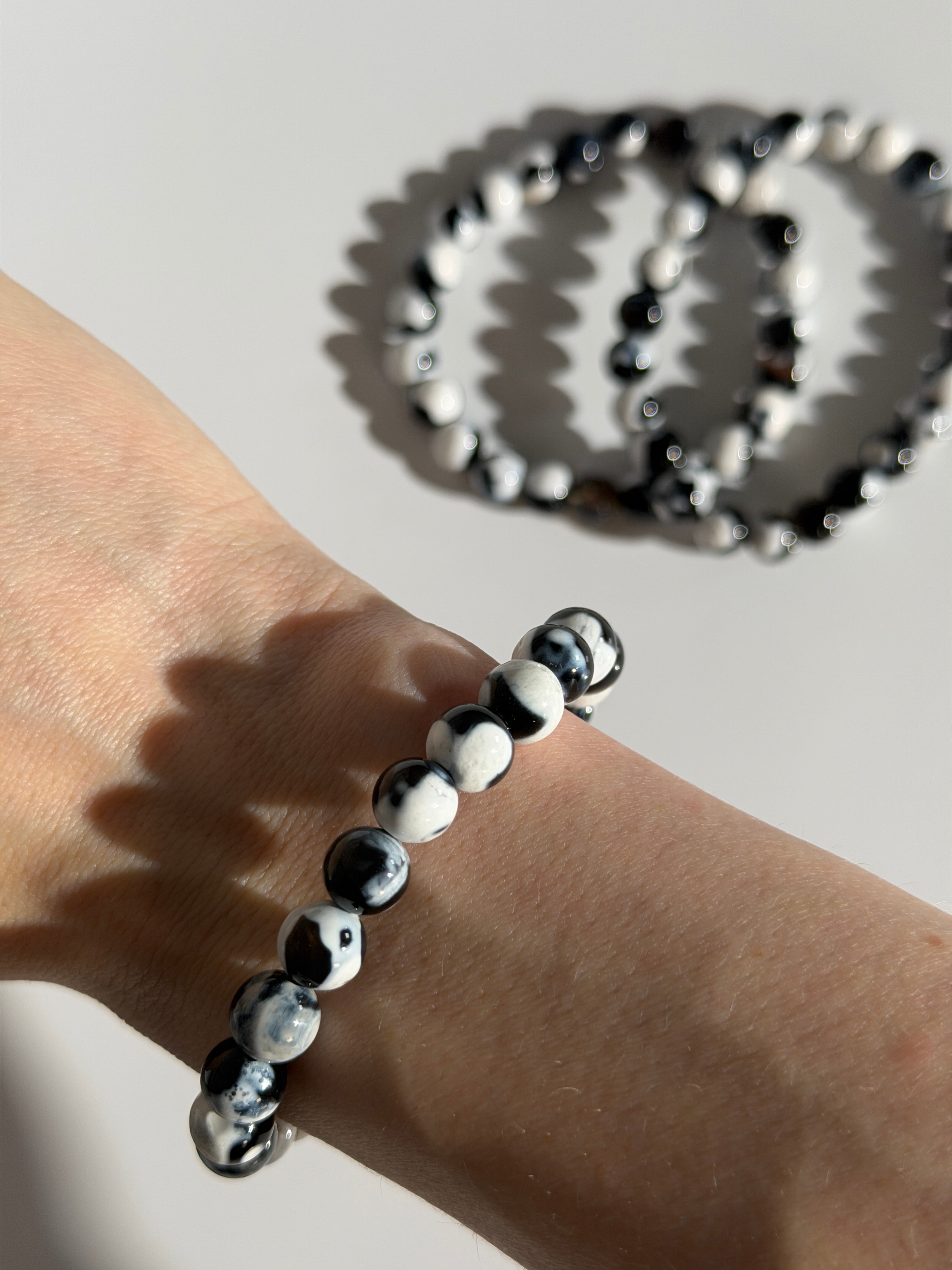 Orca Achat Kugelarmband