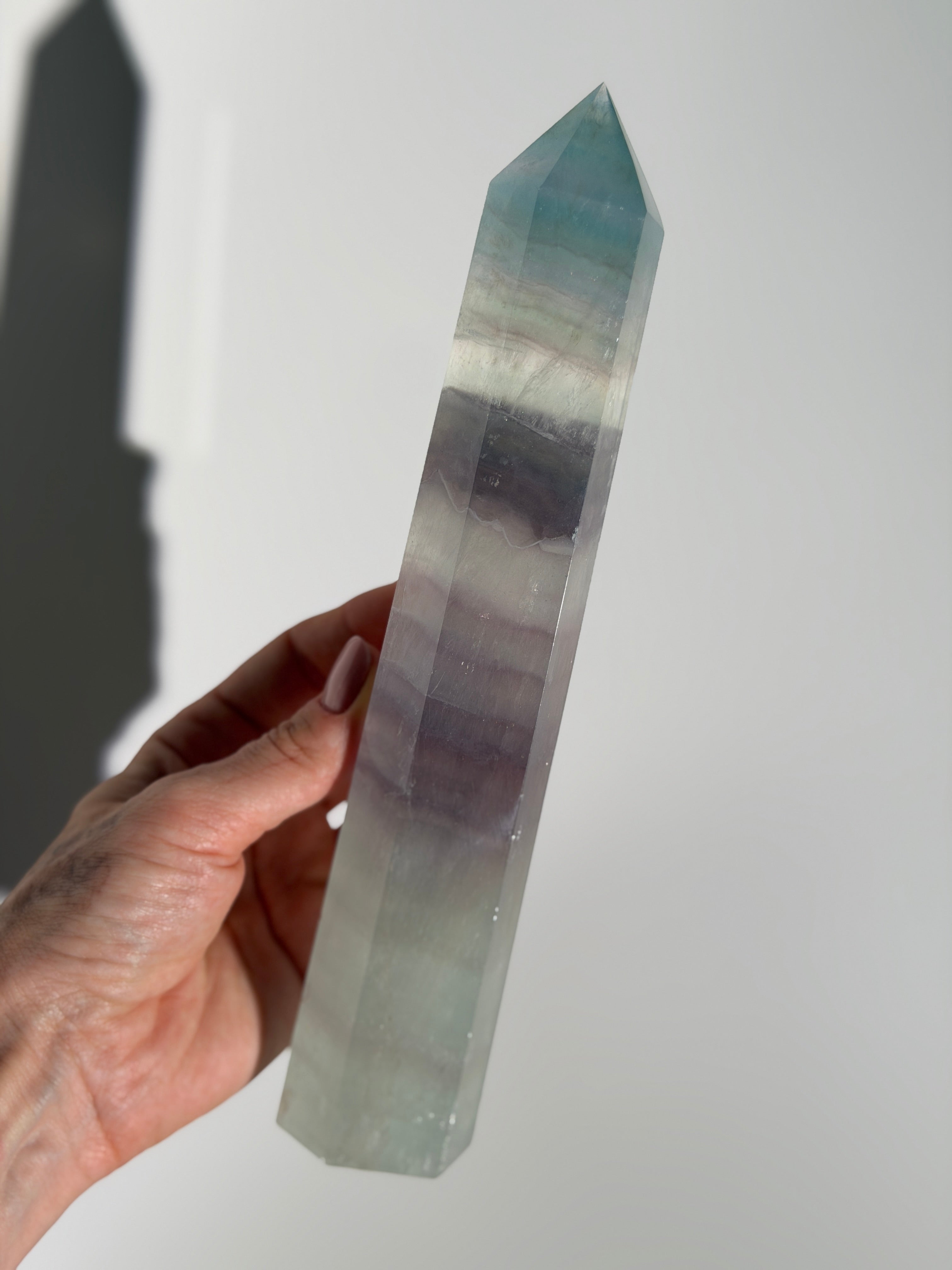 Lavendel Fluorit Turm | XL
