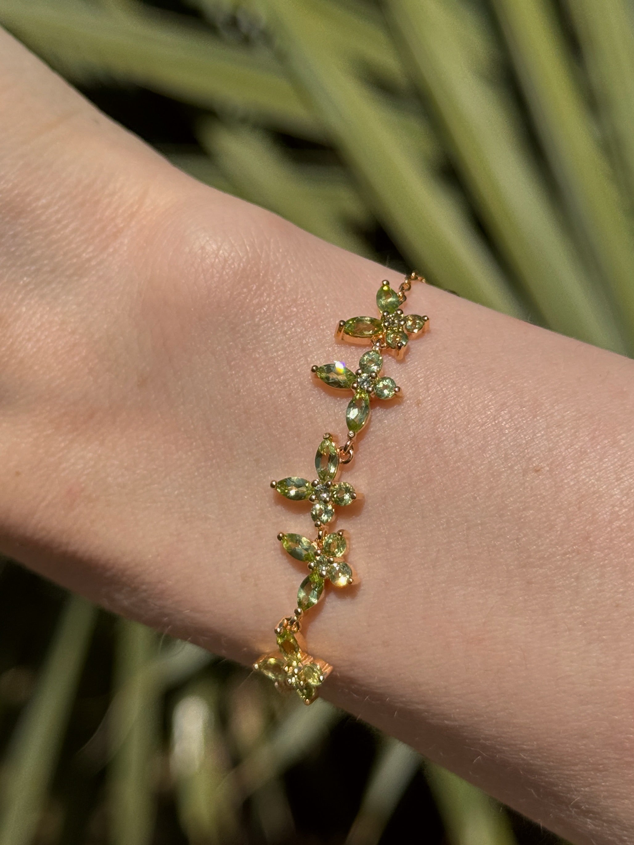 Peridot Armband „Butterfly“
