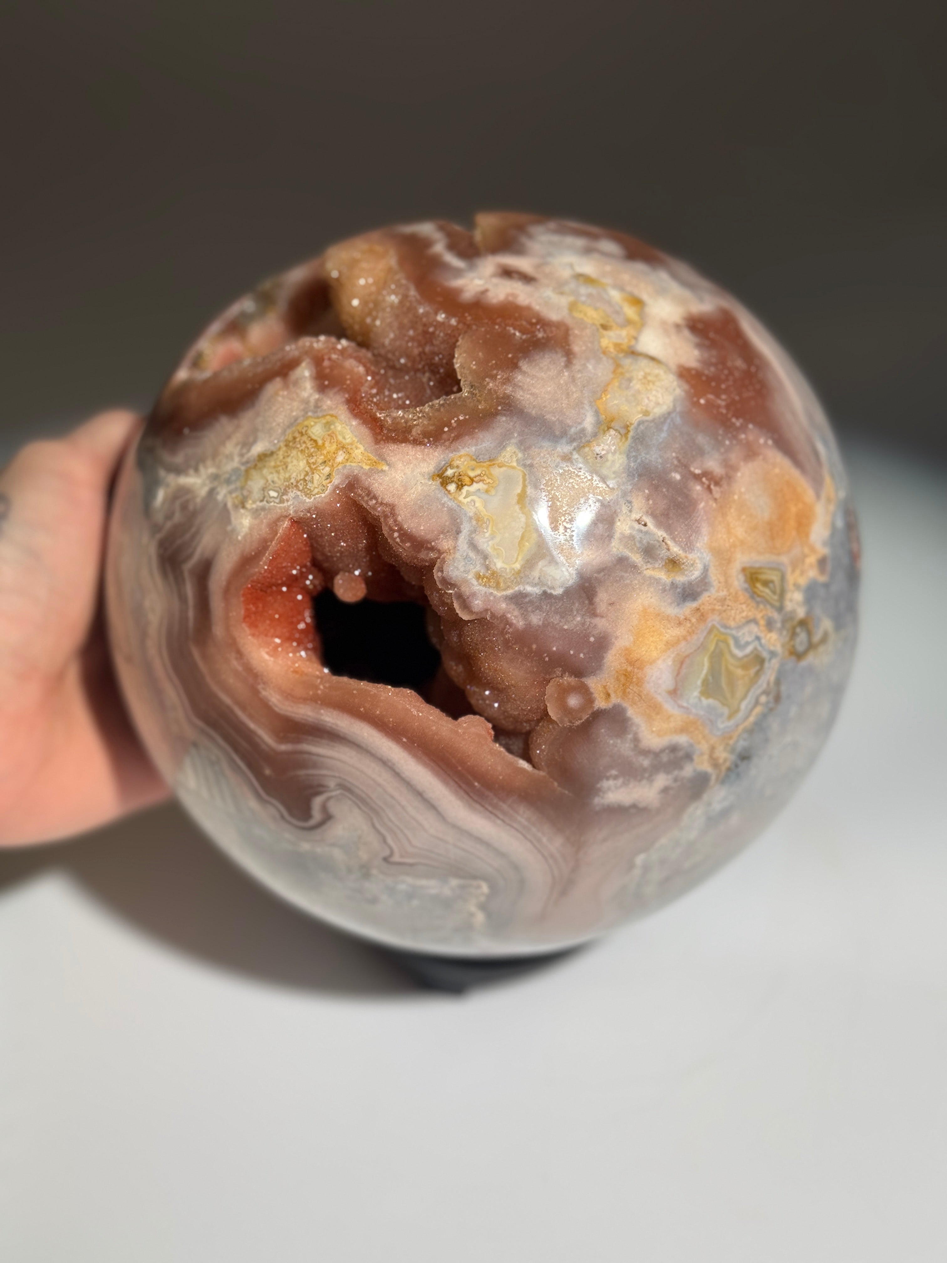 Pink Amethyst Kugel XL [High Quality]