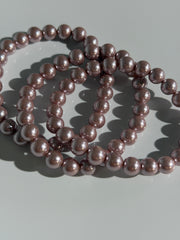 Muschelkern Violett Kugelarmband