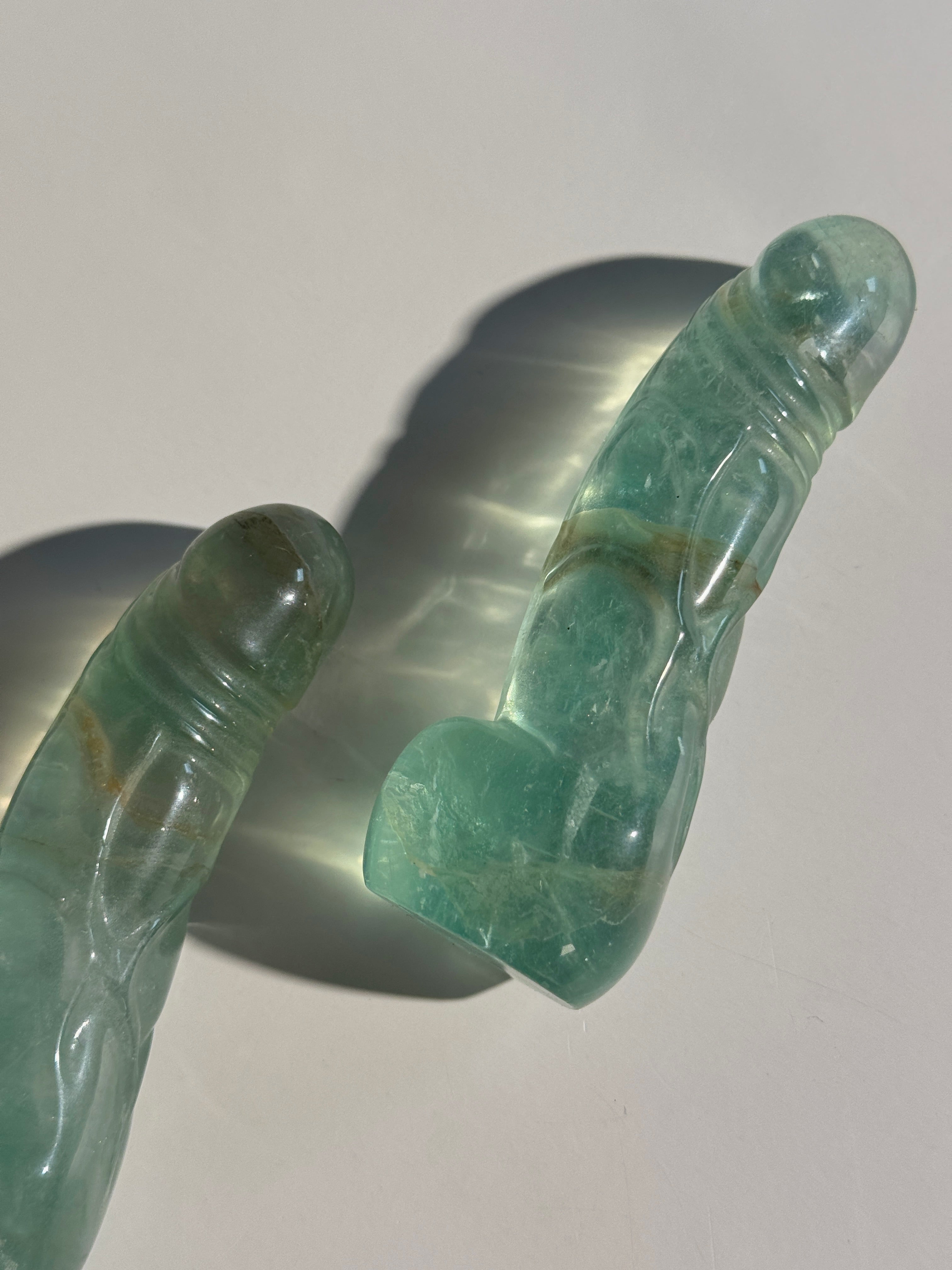 Grüner Fluorit Phallus