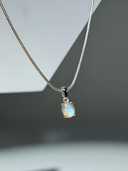 Labradorit Anhänger Oval | 925 Sterling Silber