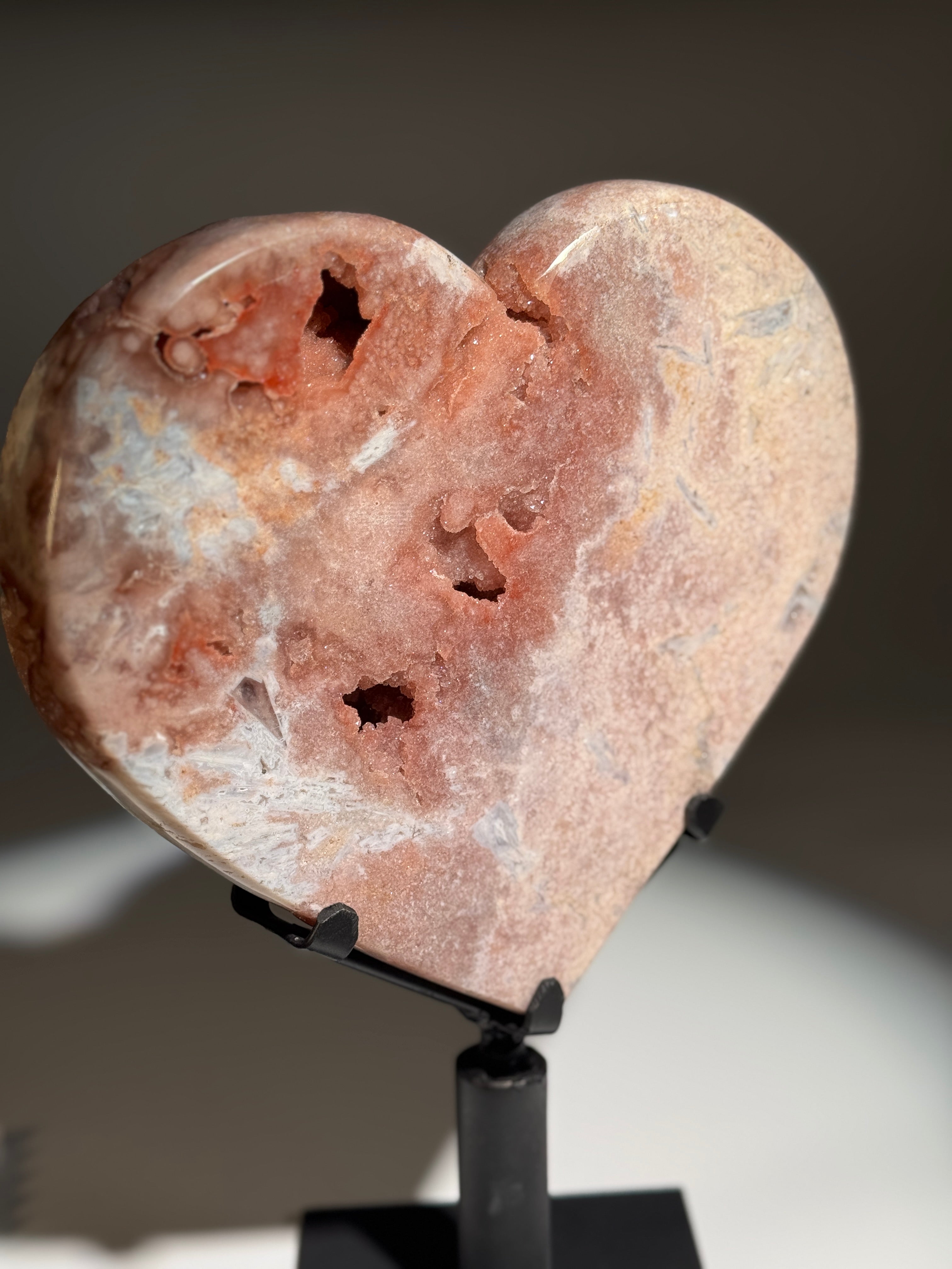 Pink Amethyst Herz XL [High Quality]