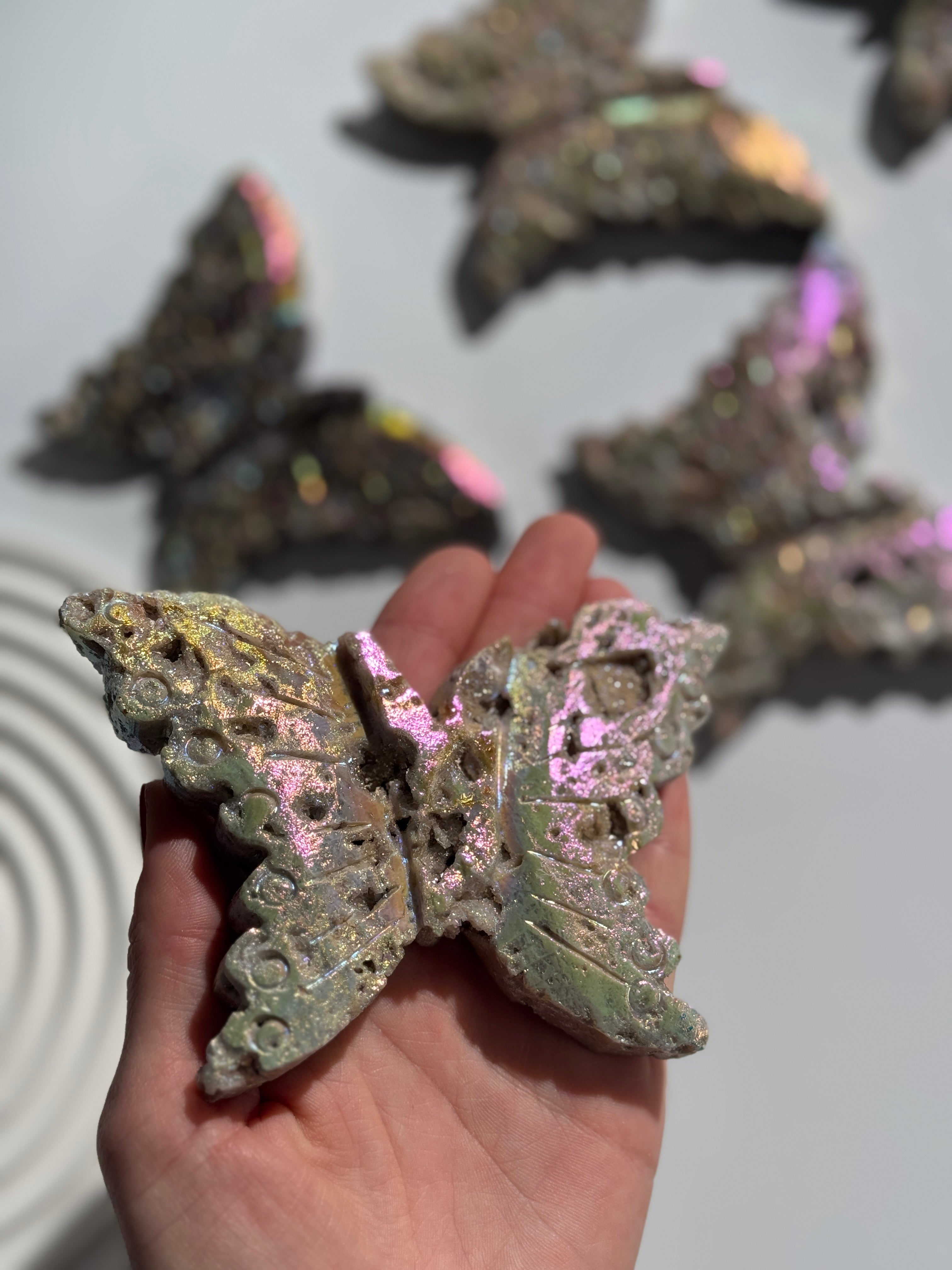 Druzy Sphalerit Schmetterling Angel Aura
