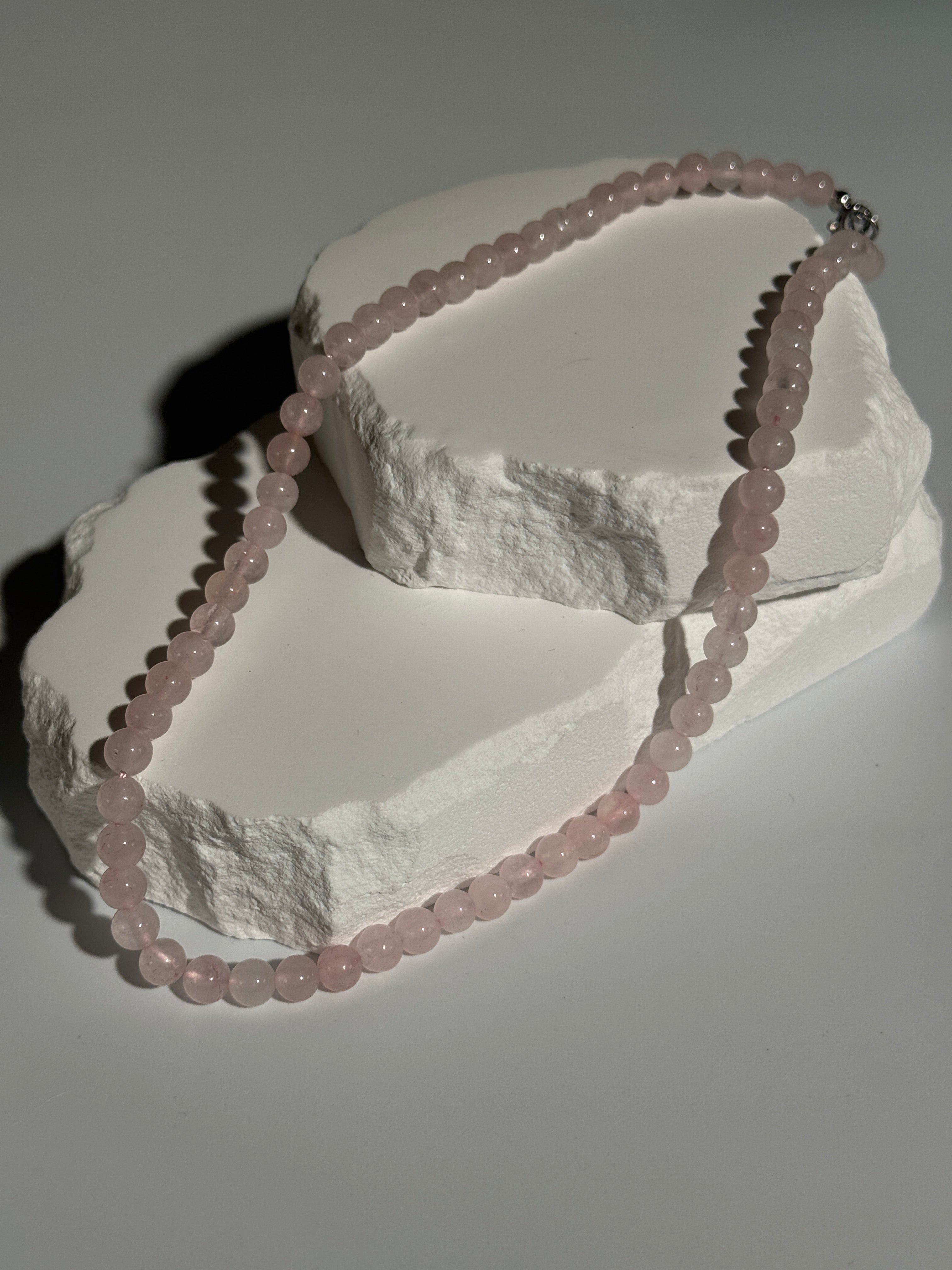 Rosenquarz Kugelkette